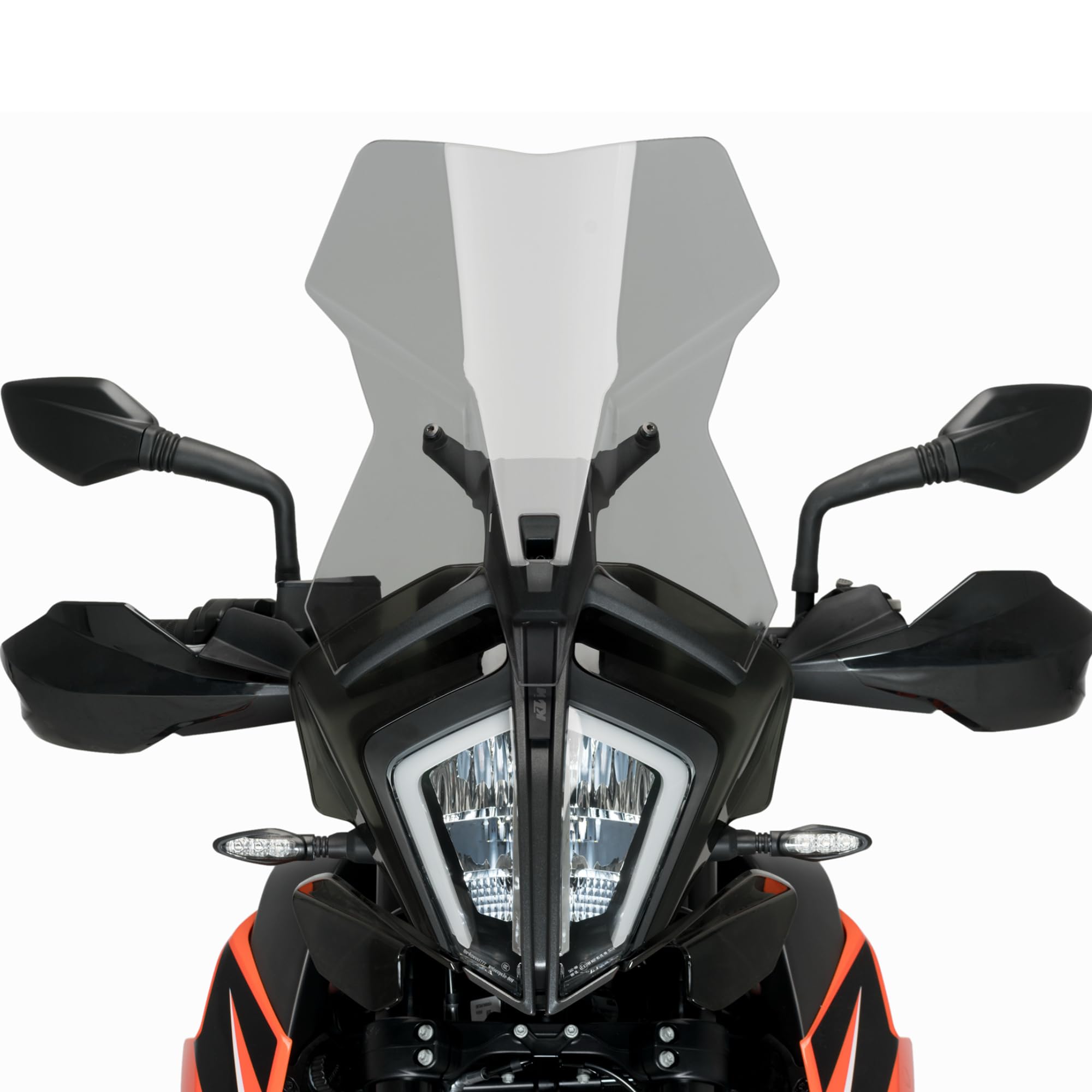 Cupolino Moto Parabrezza Plexiglass JD9 TOURING Fume Chiaro COMPATIBILE CON MOTO KTM 890 R ADVENTURE 2021-2022