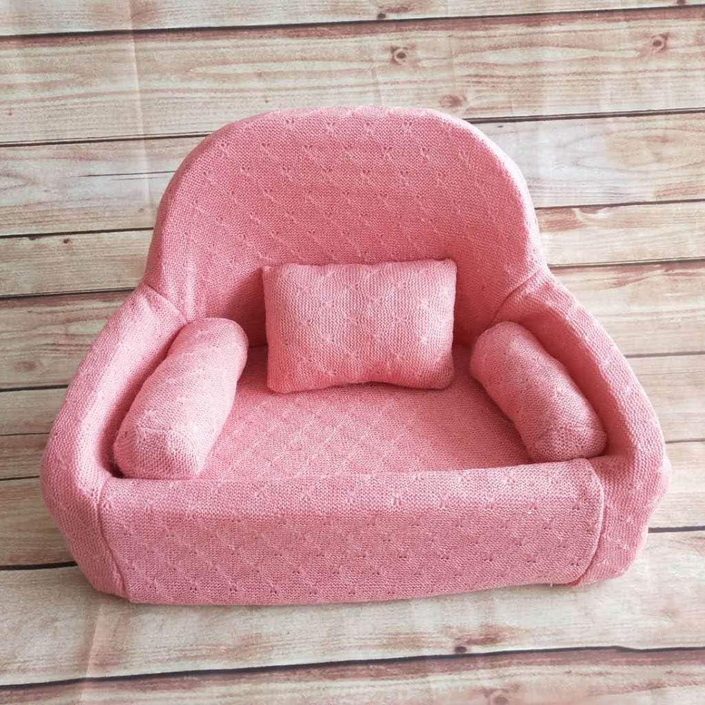 angwang 4 Pcs/Set Newborn Photography Props Baby Posing Sofa Pillow Infant Photo Shooting Chair Decoration Fotografia Accessories 8#, 9.84in;5.12in;14.96in