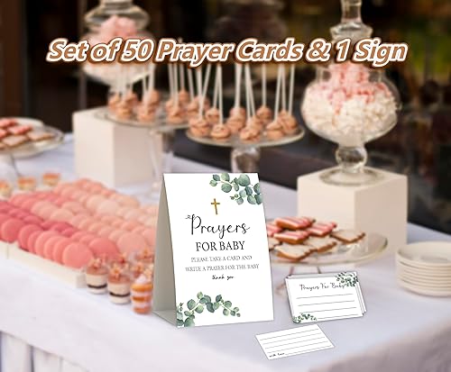 Miniatura 4 de Eucalipto para ducha, oraciones para bebé, tarjetas de oración para baby shower, Biblia de bebé, juegos de baby shower, tarjetas de oración de