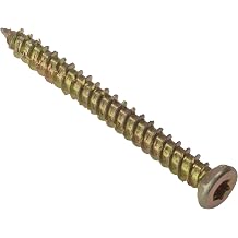 ForgeFix Concrete & Masonry Screws | 7.5 x 102mm | Zinc Yellow Passivated | Box 100