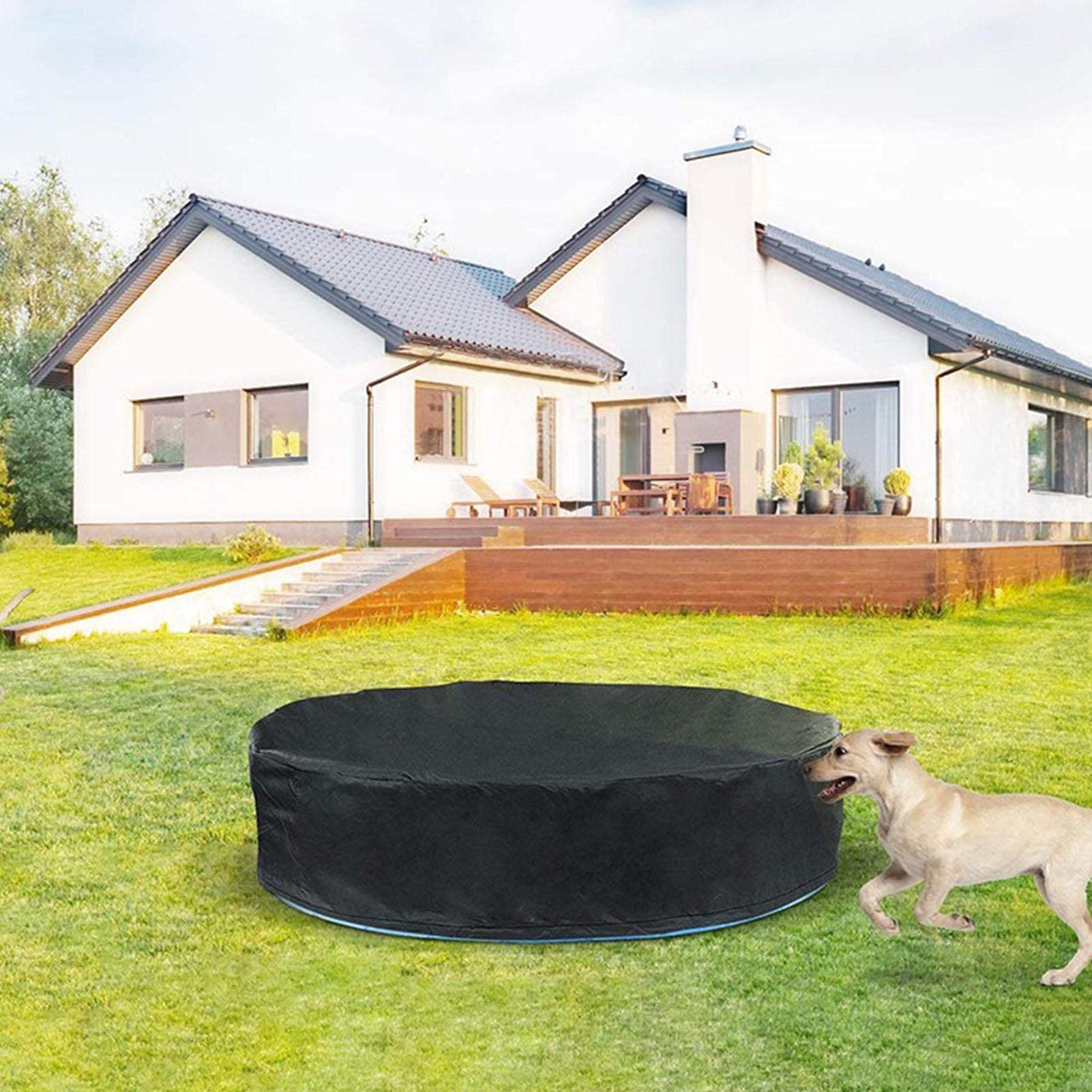 Housse De Piscine Pliable Pour Chien, 160 Cm, Grande Taille, Ronde