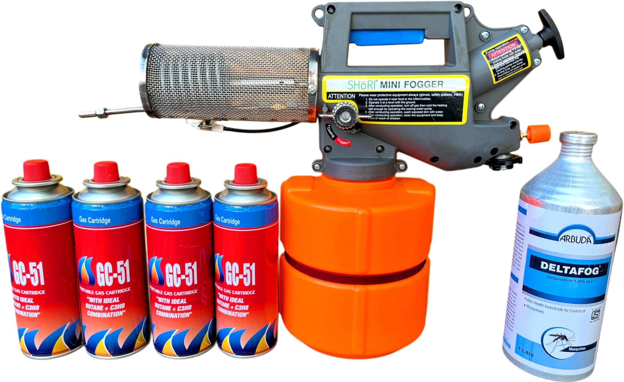 - SHoRI Combo Pack of Fogging Machine with 4 Gas Can and 1 Litre Chemical