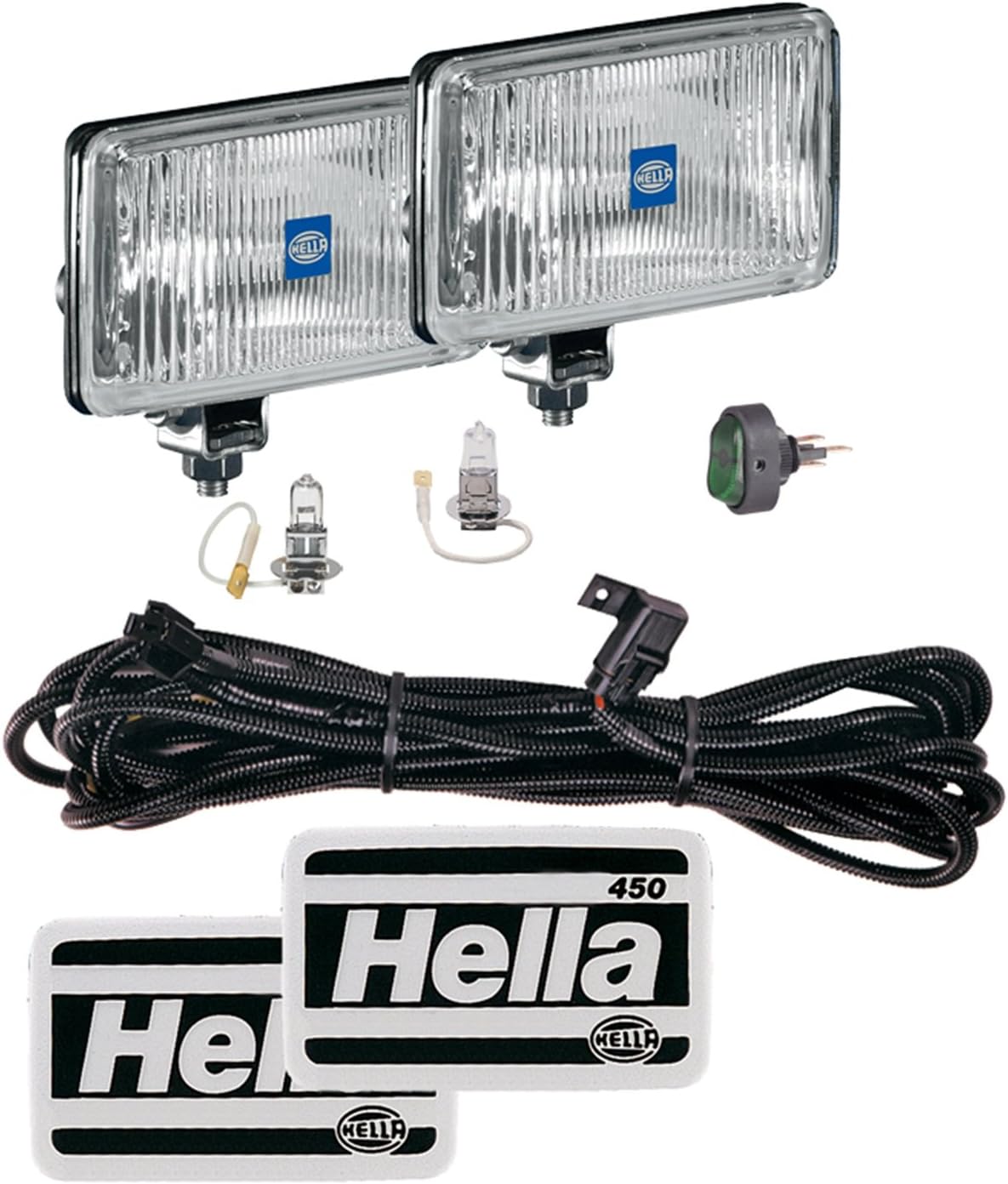 HELLA 005860891 450 Driving LAMP KIT (Clear Lens) H3 12V SAE/ECE