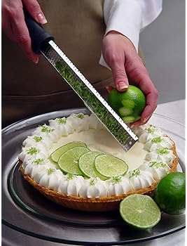 Integrity Chef PRO Citrus Zester & Cheese Grater | Ergonomic Non-Slip Grip Handle, Dishwasher Safe, Antibacterial Cov...