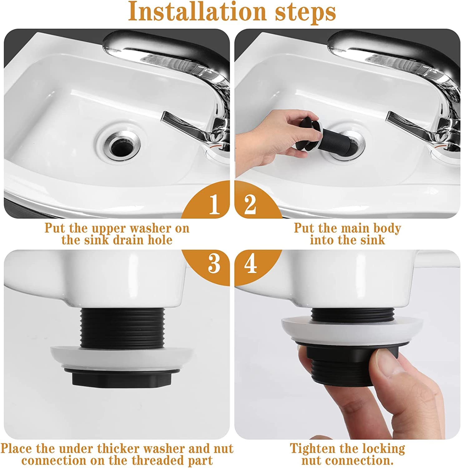 Valvola Lavabo Click Clack In Ottone 1 1/4 Universale - Colore Bronzo Per Ristrutturazioni - Foto 6