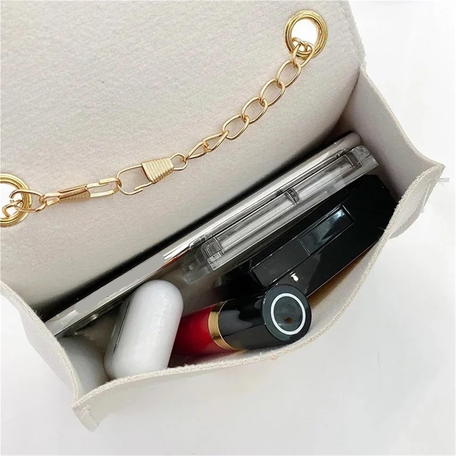 Bolsos de Mujer Bolso de Hombro con Cadena Color sólido Mini Bolso con Solapa Bandolera de Mensajero Bolsos de Mano y Bolsos de Mano Adecuado para Viajar, Fiesta, Trabajo(Brown)