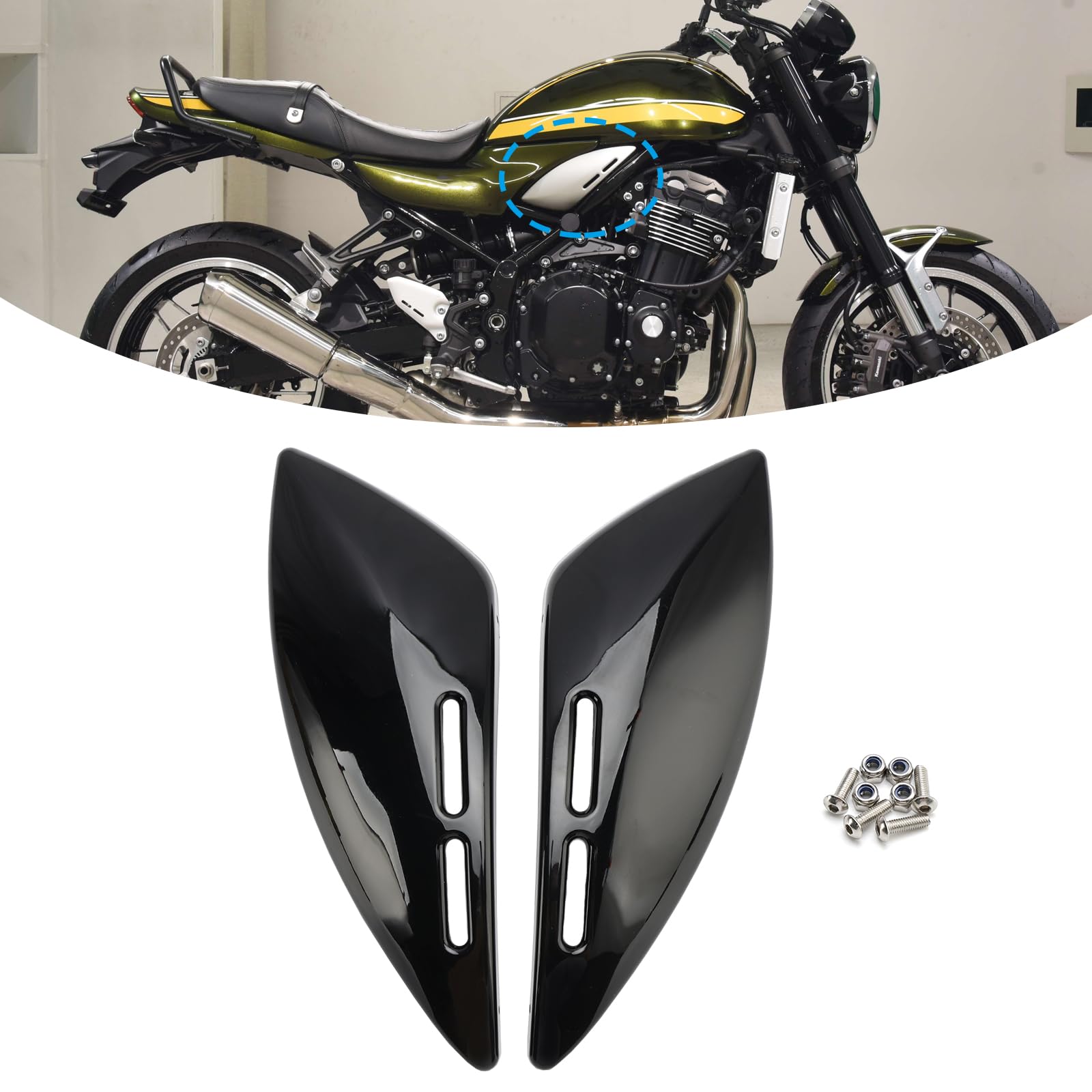 Amazon | Frezon Z900RS サイドパネル タンクサイドパネルカバー