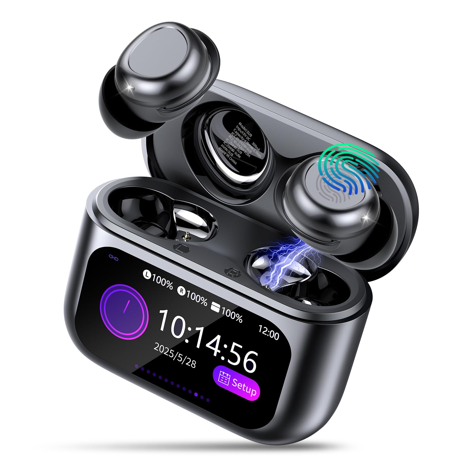 Sleep Earbuds Light-Weight Headphones Mini Sleep Headphones Bluetooth in Ear Small Design for Side Sleepers 48H Playtime Midnight
