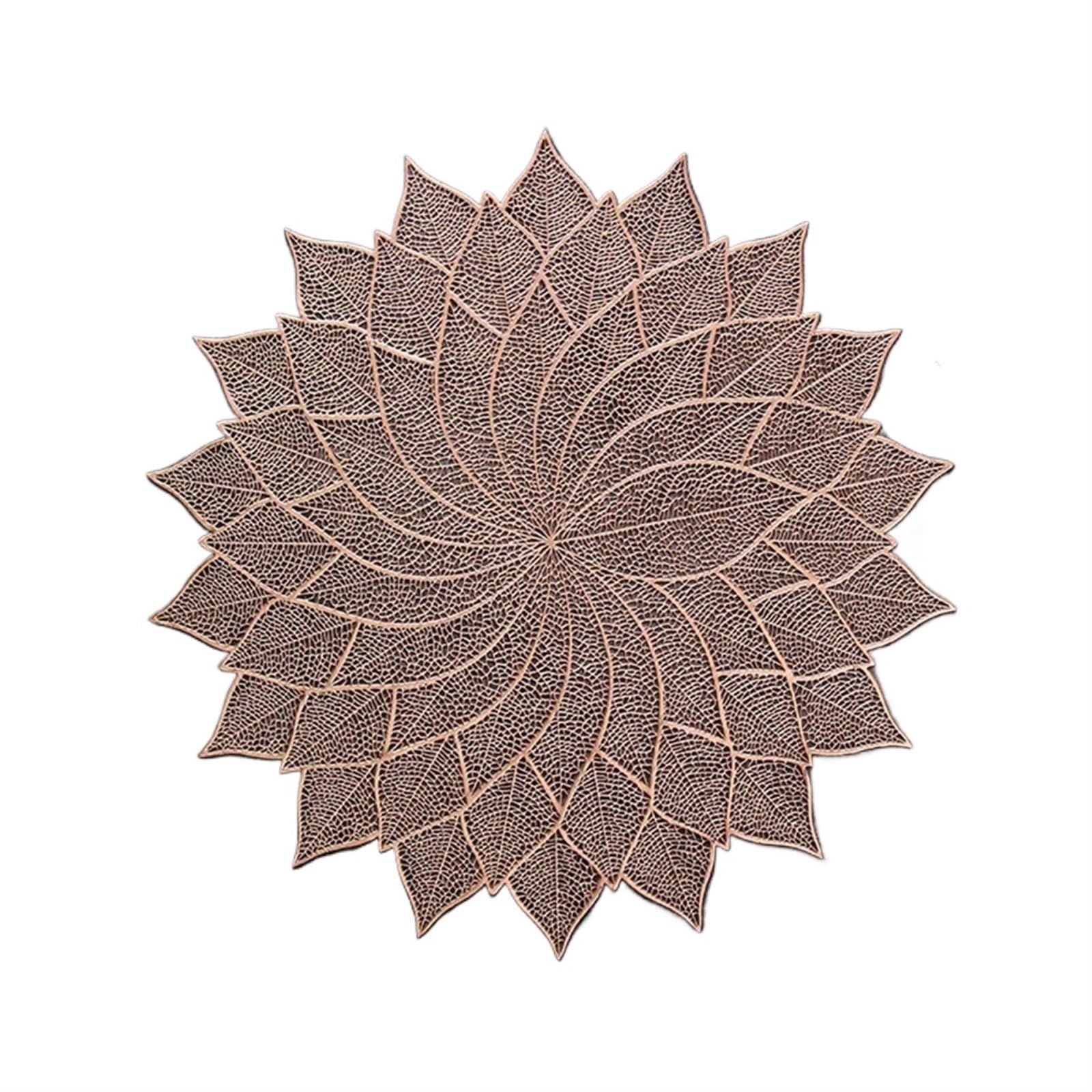 place mats for table Placemat for Dining Table Holiday Wedding Decorative Placemats Setting Place Mats Hollow Insulation Pad for Kitchen Restaurant Dining Table(B)