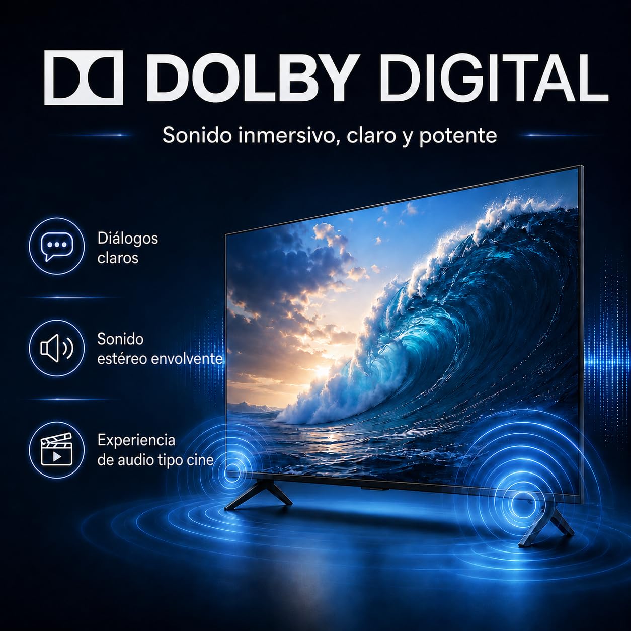 TuTu TU25Q1FQ-T8 Smart TV 25 Pulgadas (64 cm), QLED Full HD Televisor con Tizen OS, Wi-Fi, Bluetooth, App Store, Airplay, Sintonizador Digital, Prime Video, Netflix, Pluto TV y Más
