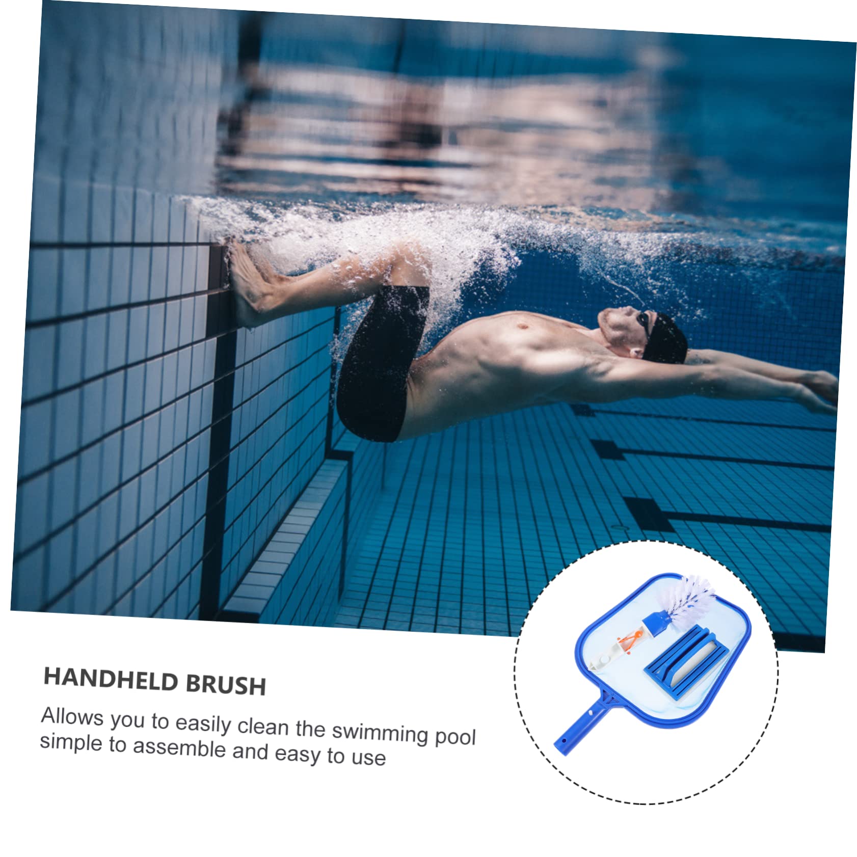 Toddmomy 1juego De Limpieza para Piscina y Cepillo De Esponja De Recolección y Accesorios De Limpieza Portátiles para y Estanques