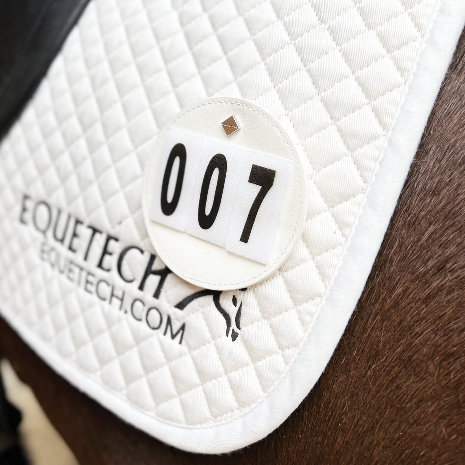 Equetech Luxe Dressage Saddle Cloth Numbers (Pair) 3 colours NEW