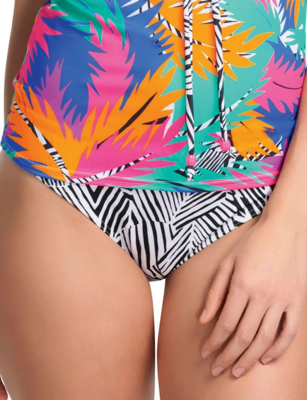 Freya Women's Black/White Flashdance Tai As3525 Bikini Brief - Multi - Large