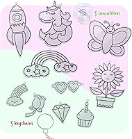 Vista 3 de Dan&Darci Kit de arte de diamantes para niños, kit de arte y manualidades de pintura de gemas para edades de 6 a 12 años, regalos de Pascua