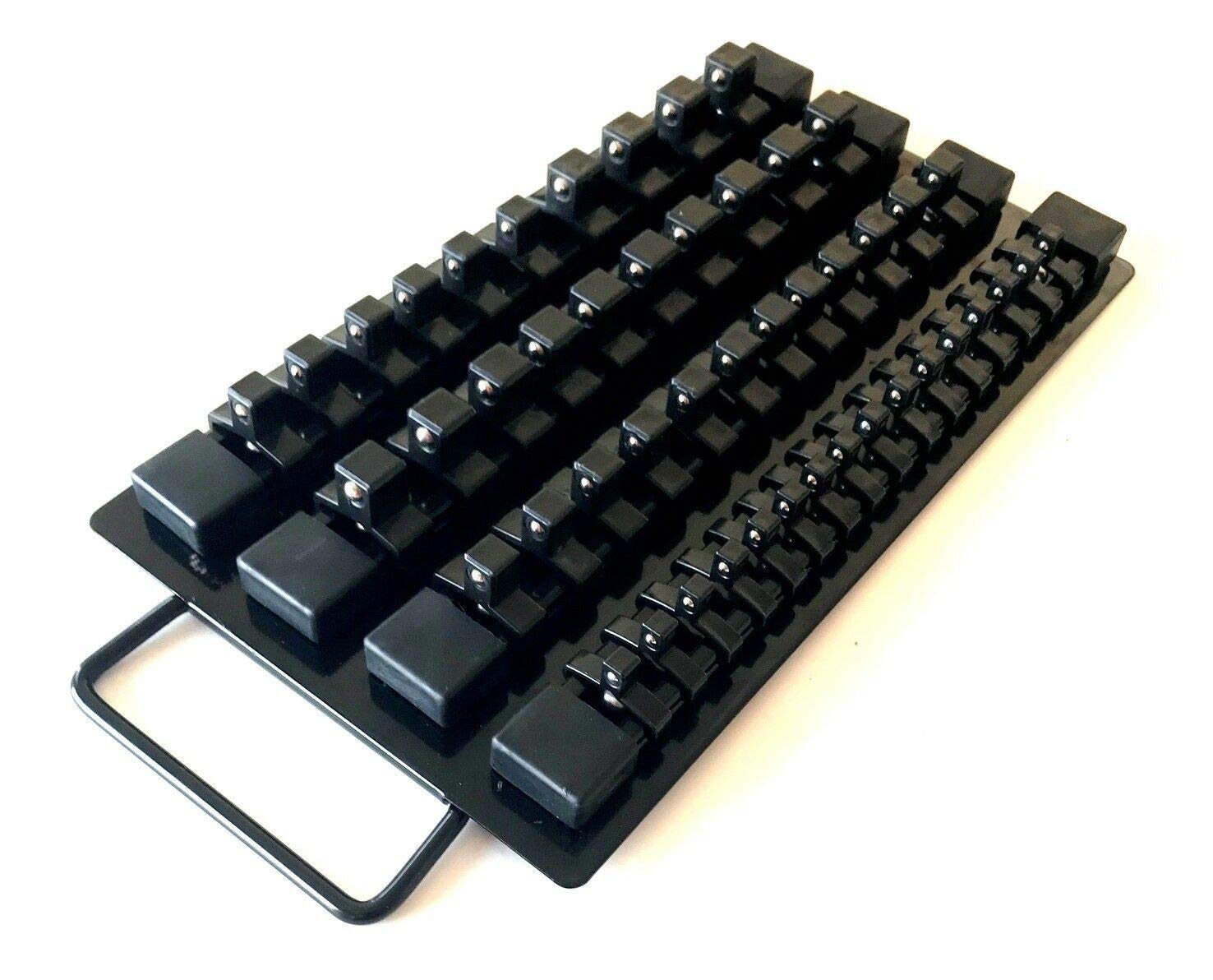 97pc SOCKET STORAGE TRAY RAIL RACK HOLDER SET 1/4