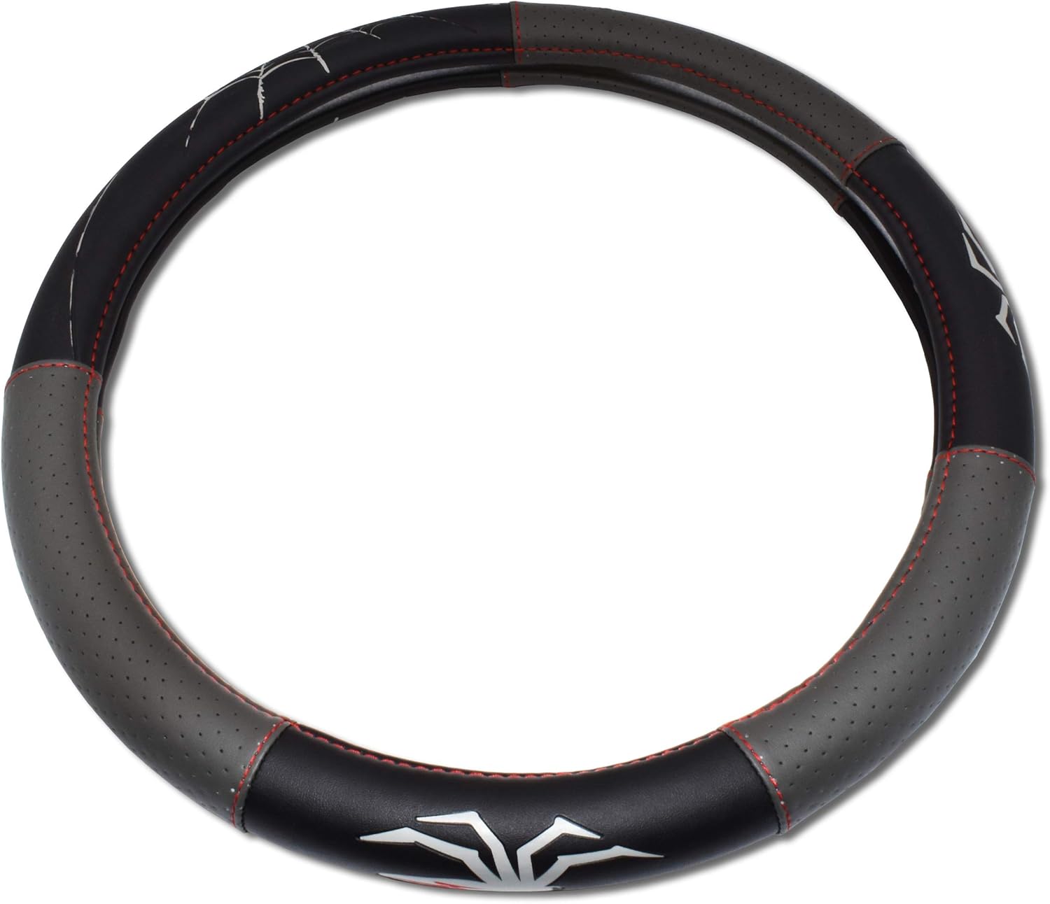 Elektroplate Metalhead Spider Premium Steering Wheel Cover - Large Size - Fits SUVs and Trucks with Diameter 15.5” to 16.2”