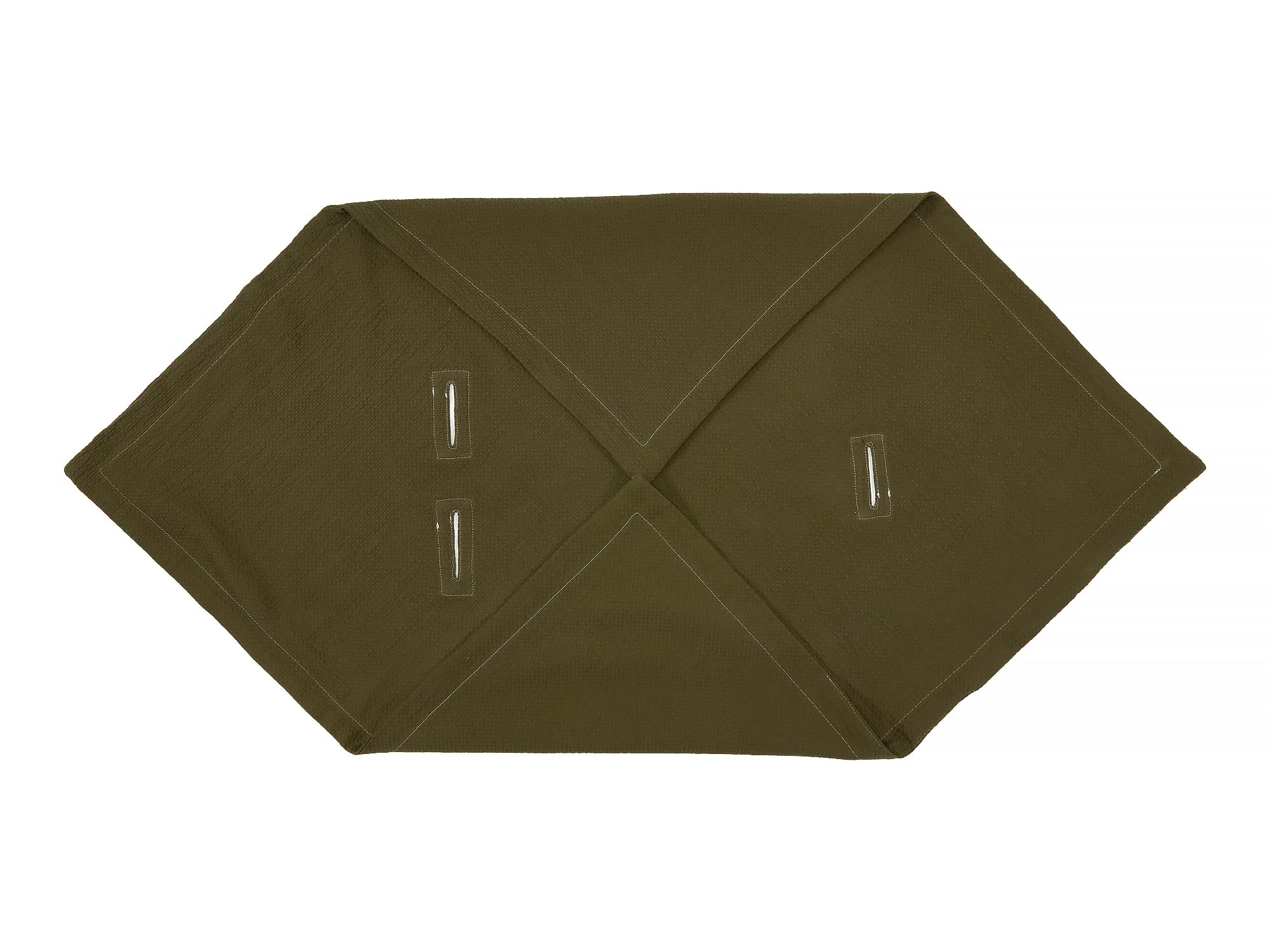 KraftKids Manta para capazo de bebé en doble crepé, verde otoñal, 75 x 75 cm, manta de muselina para los días calurosos en verano