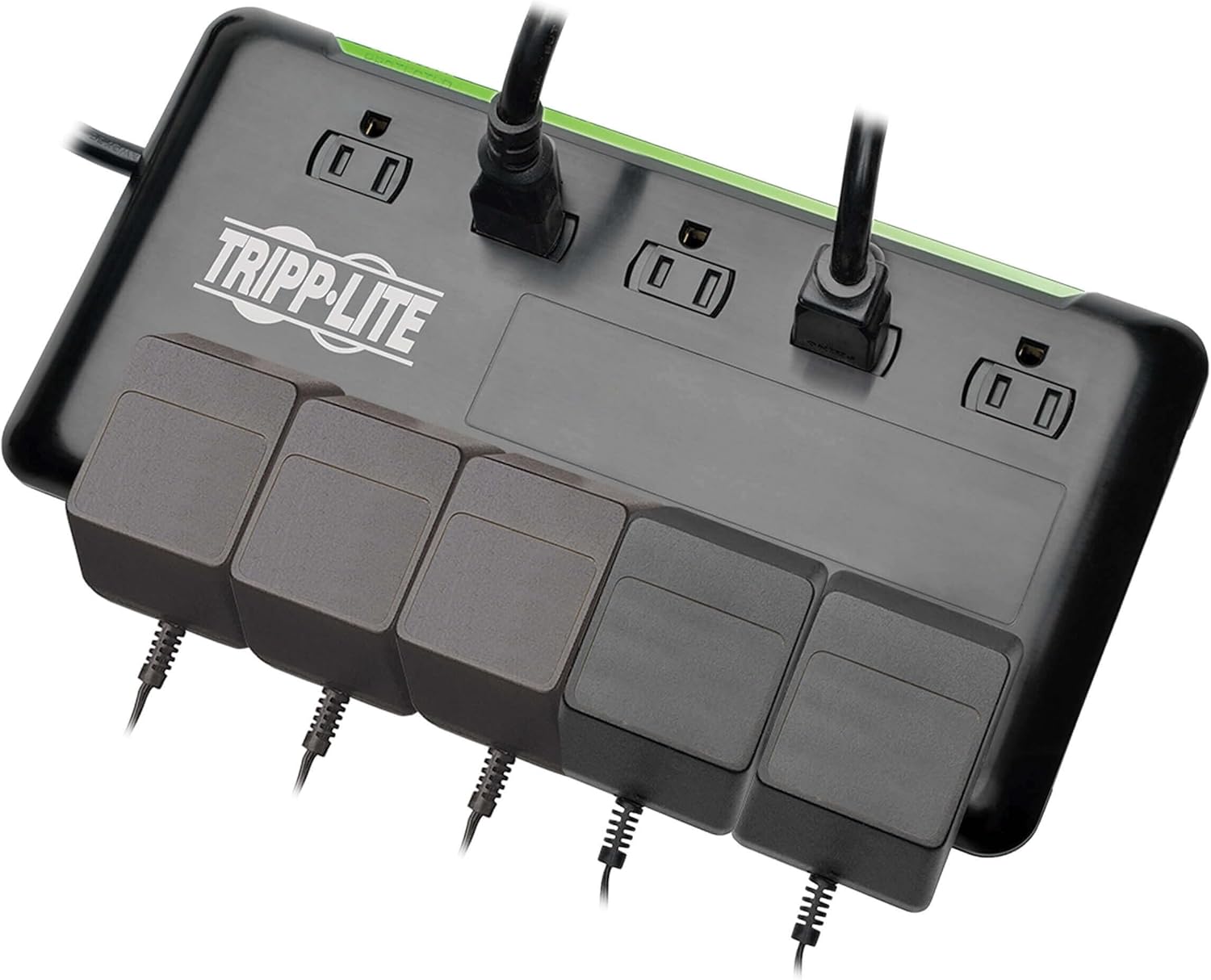 Tripp Lite 10-Outlet Surge Protector Power Strip 6ft Cord 2880 Joules Black $100K Insurance (TLP1006B)