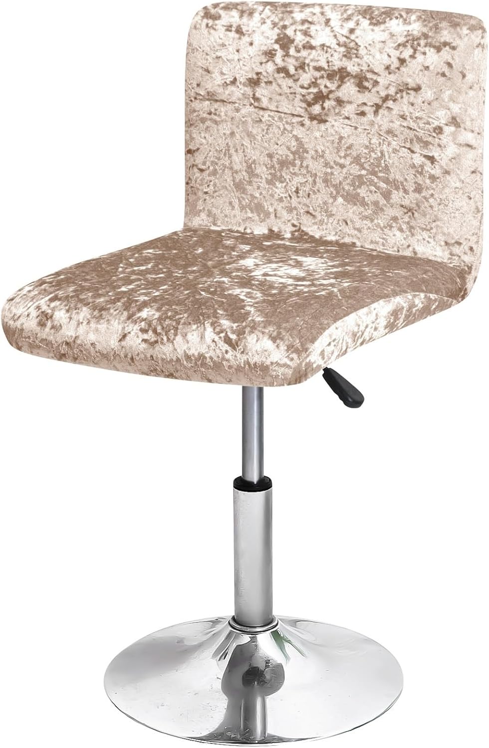 Velvet Short Bar Chair Covers,Counter Stool Pub Chair Slipcover,Square Barstool Covers Slipcovers, Stretch Back Bar Stool Covers 4/2pcs Dining Barstool Slipcovers for Party Banquet Decor(Brown gold,4p