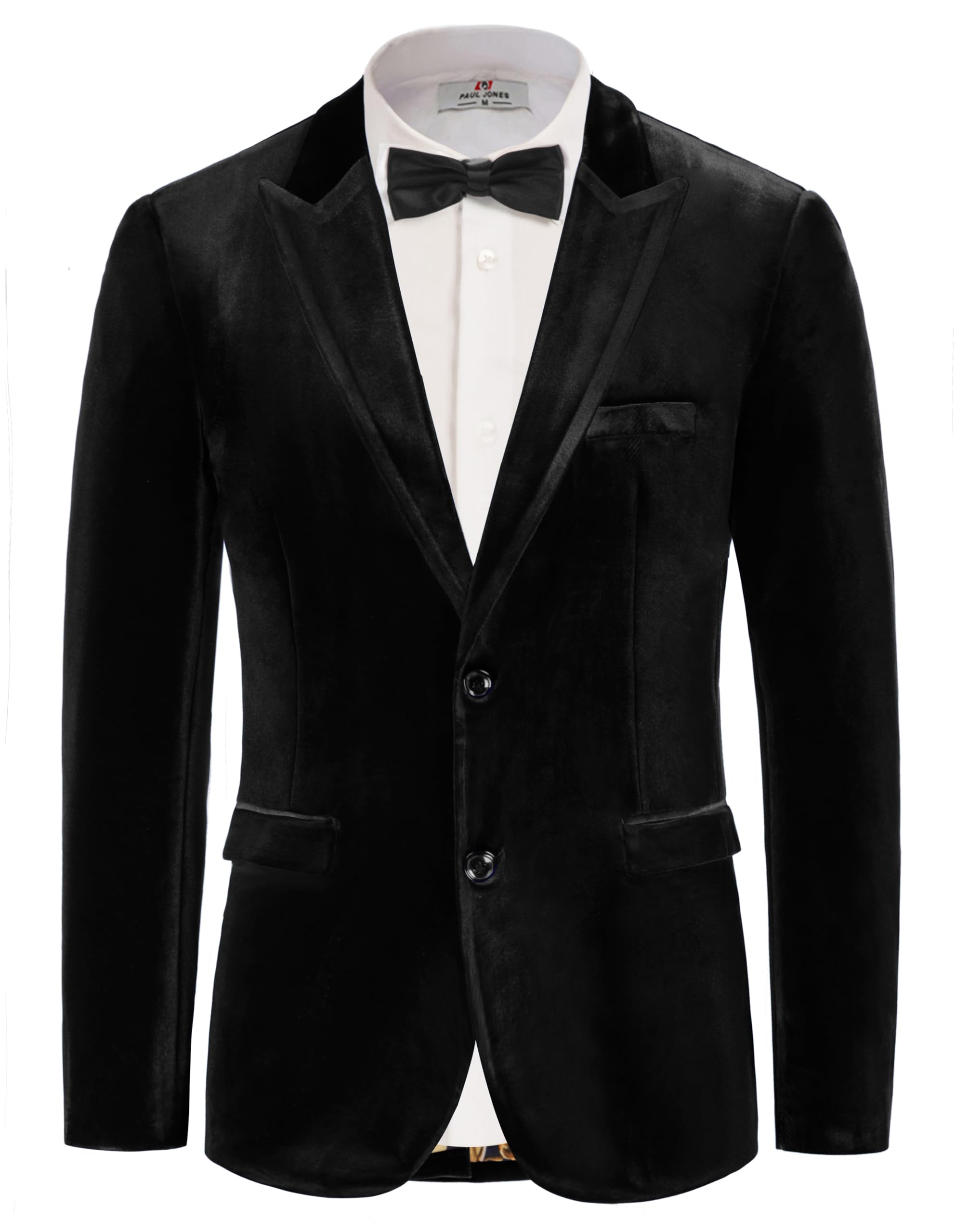 Giacca Uomo Elegante Con Riscvolto Velluto - Slim Fit, Perfetta Per Matrimoni, Feste E Serate Di Gala