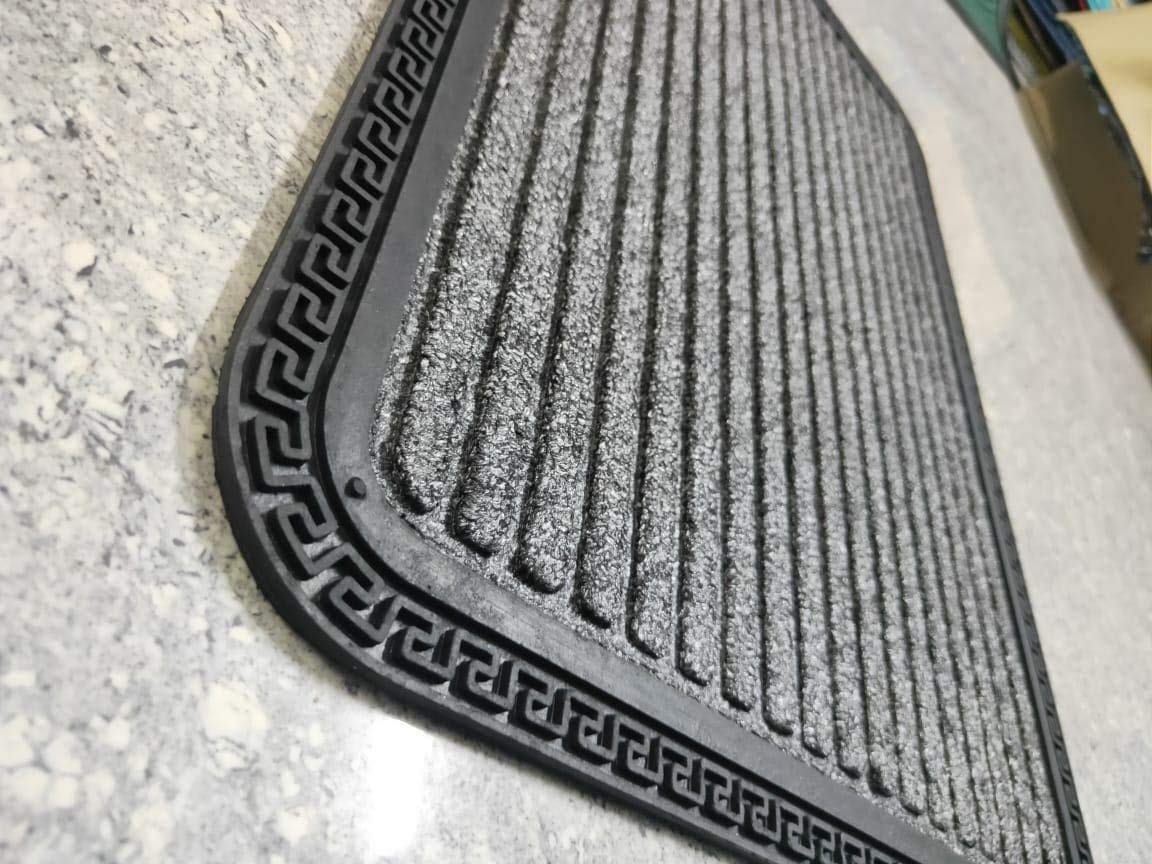 Polypropylene Door Mat Waterproof Anti Skid Mats for Bathroom Floor Home & Office Floor Mats for Restaurant Hotel Living Room Multipurpose Bedside Runner Kitchen Mat, 40 x 60 cm (Grey)-image-49