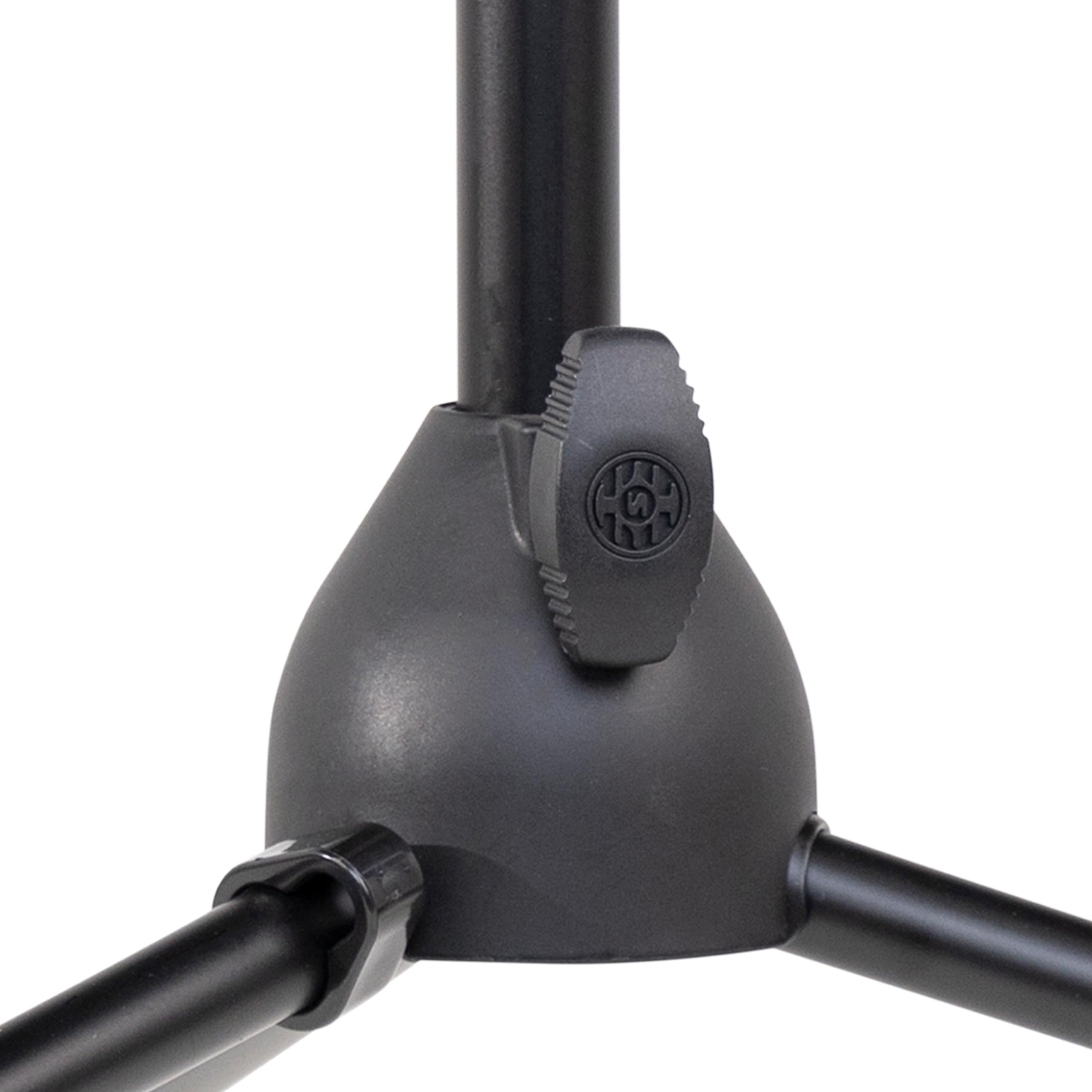 Shure by Gator SH-TRIPODSTANDDX Deluxe statyw mikrofonowy, czarna stal malowana proszkowo, czarny