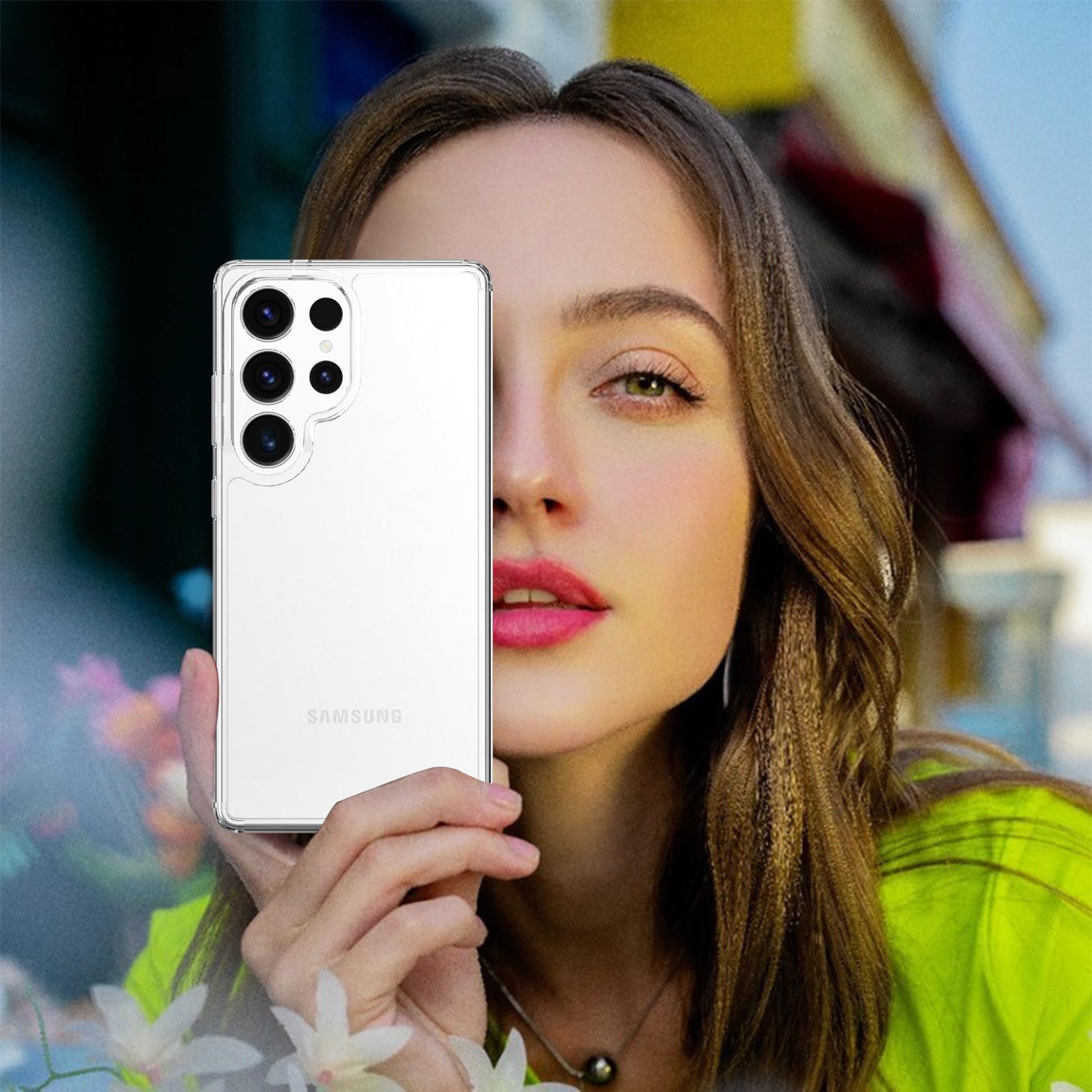 Przezroczyste etui do Samsunga Galaxy S25 Ultra, S25 Ultra, z ochraniaczami ekranu, odporne na wstrząsy, z tworzywa TPU, twardy tył PC, nie żółknie, smukłe etui do Samsung S25 Ultra 5G