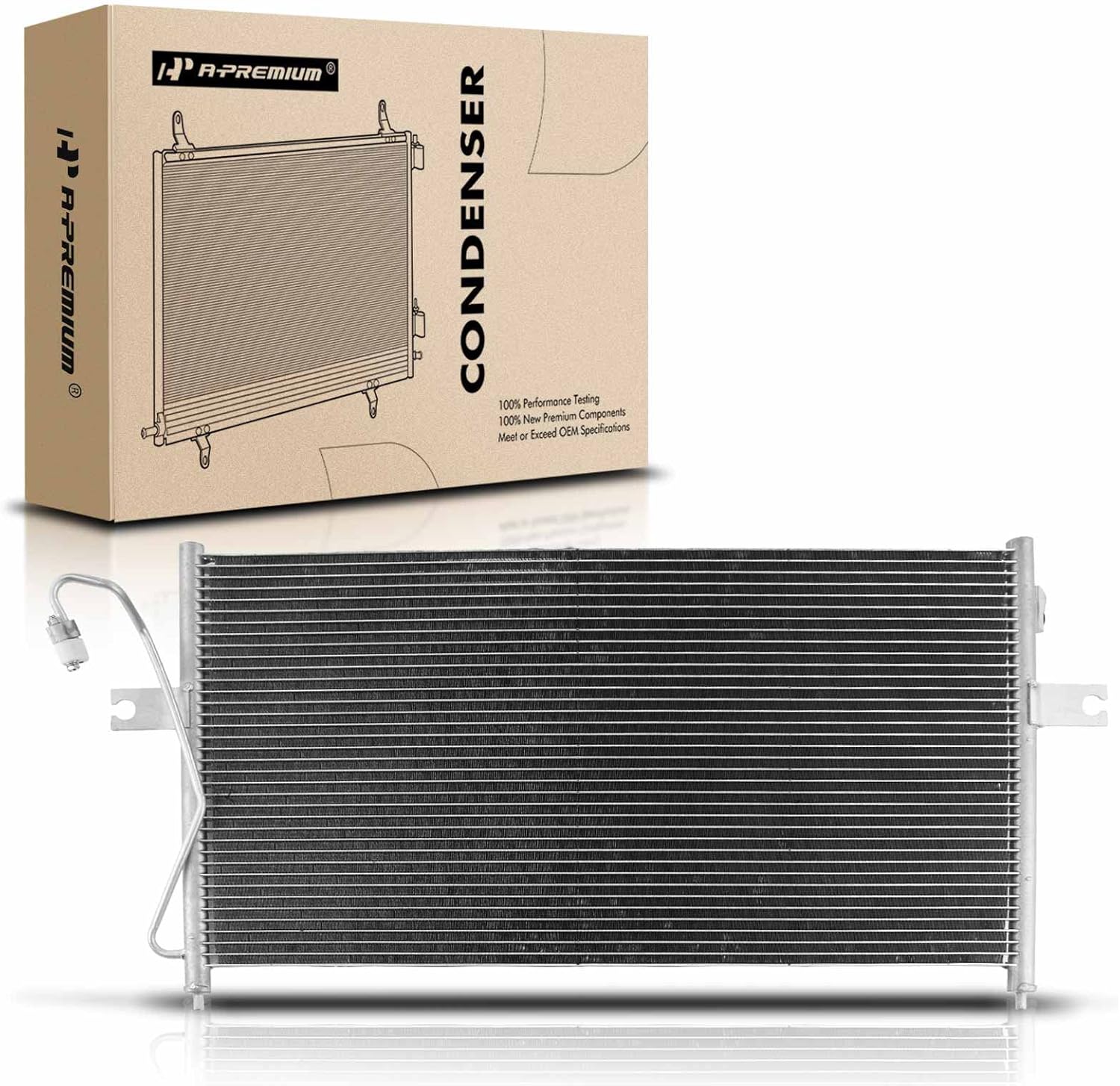 A-Premium Air Conditioning A/C Condenser Compatible with Nissan Frontier 1998-2001, Xterra 2000-2001, Replace# 3001, 921103S501