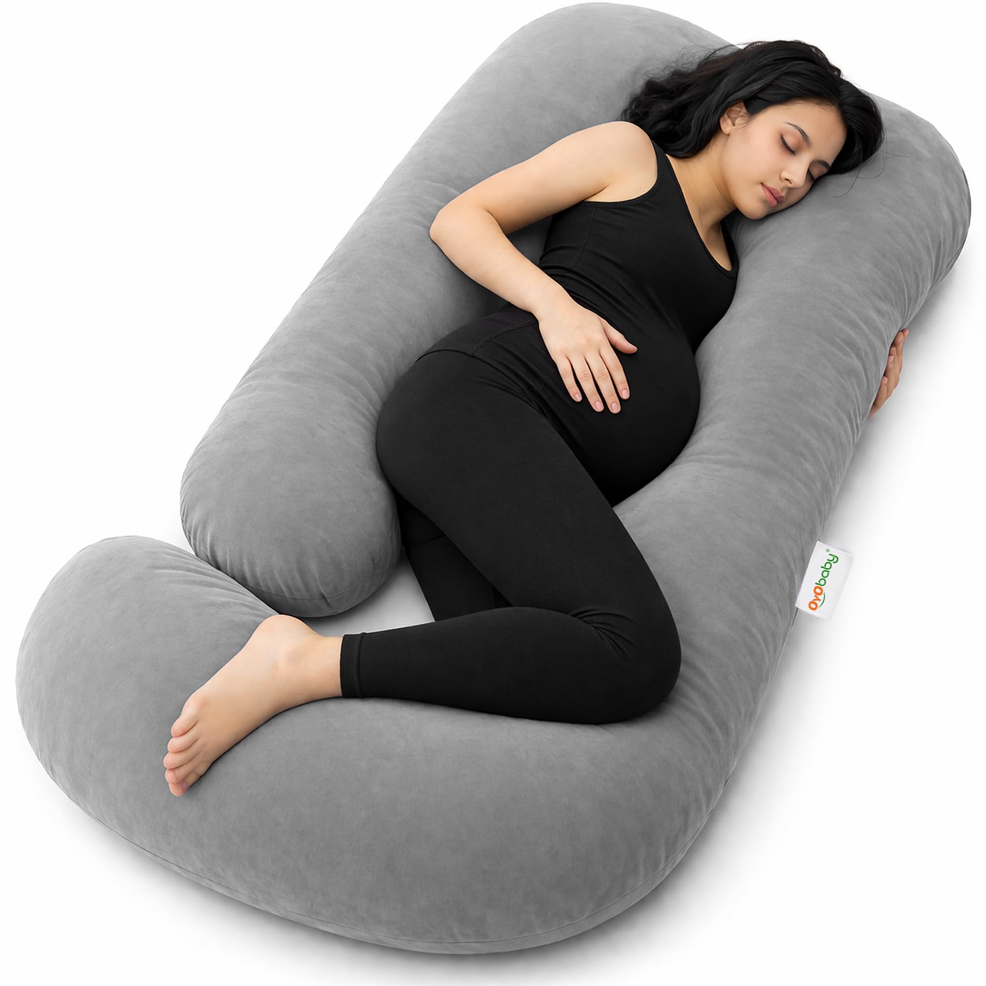 OYO BABY J-Shape Full Body Pregnancy Pillow – best pregnancy pillow in India