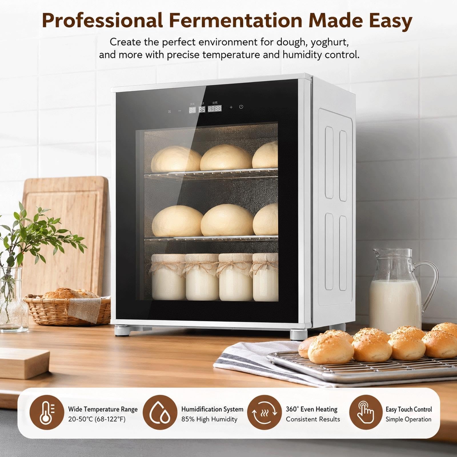 Fermentador De Masa Eléctrico, Fermentador De Control De Humedad