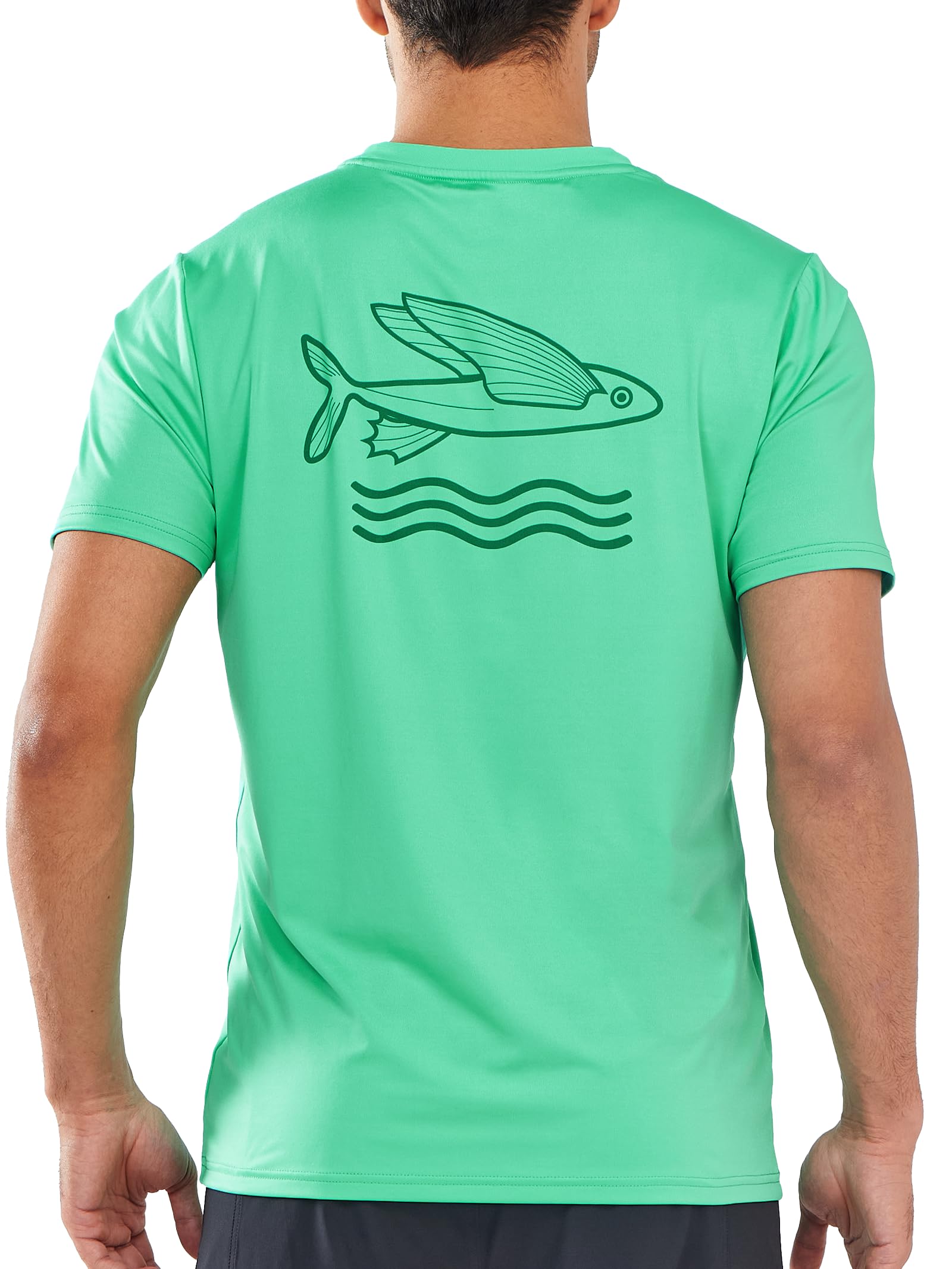 NORTHYARD Mens Swim Shirt Rash Guard UPF 50+ Quick Dry Short Sleeve Fishing Shirts Sun Protection Shirt Beach Water Swimming