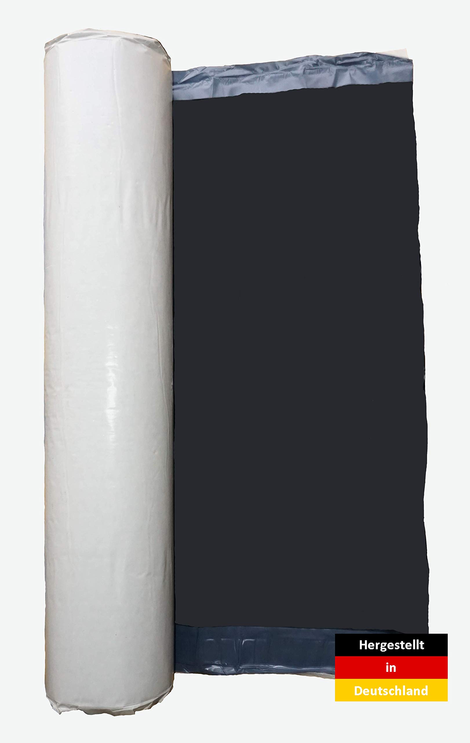 KSK - Lámina de sellado (10 x 1 m, impermeable), color negro, resistente al agua, 1000 mm de ancho, longitud 10 m - 10 m²