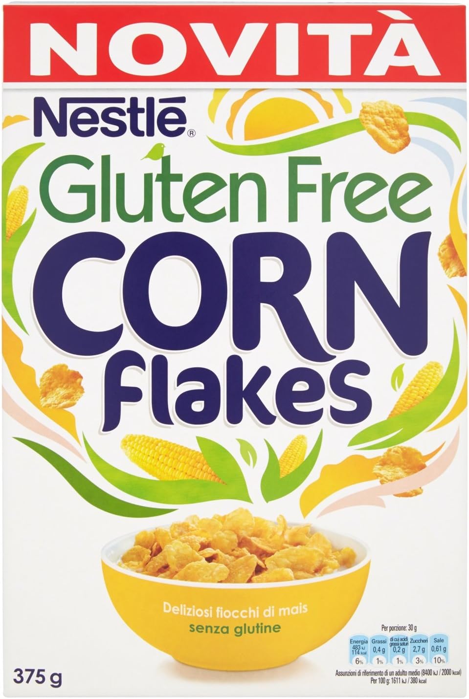 Nestlé Gluten Free Corn Flakes, Corn Flakes Gluten Free 375 g Amazon