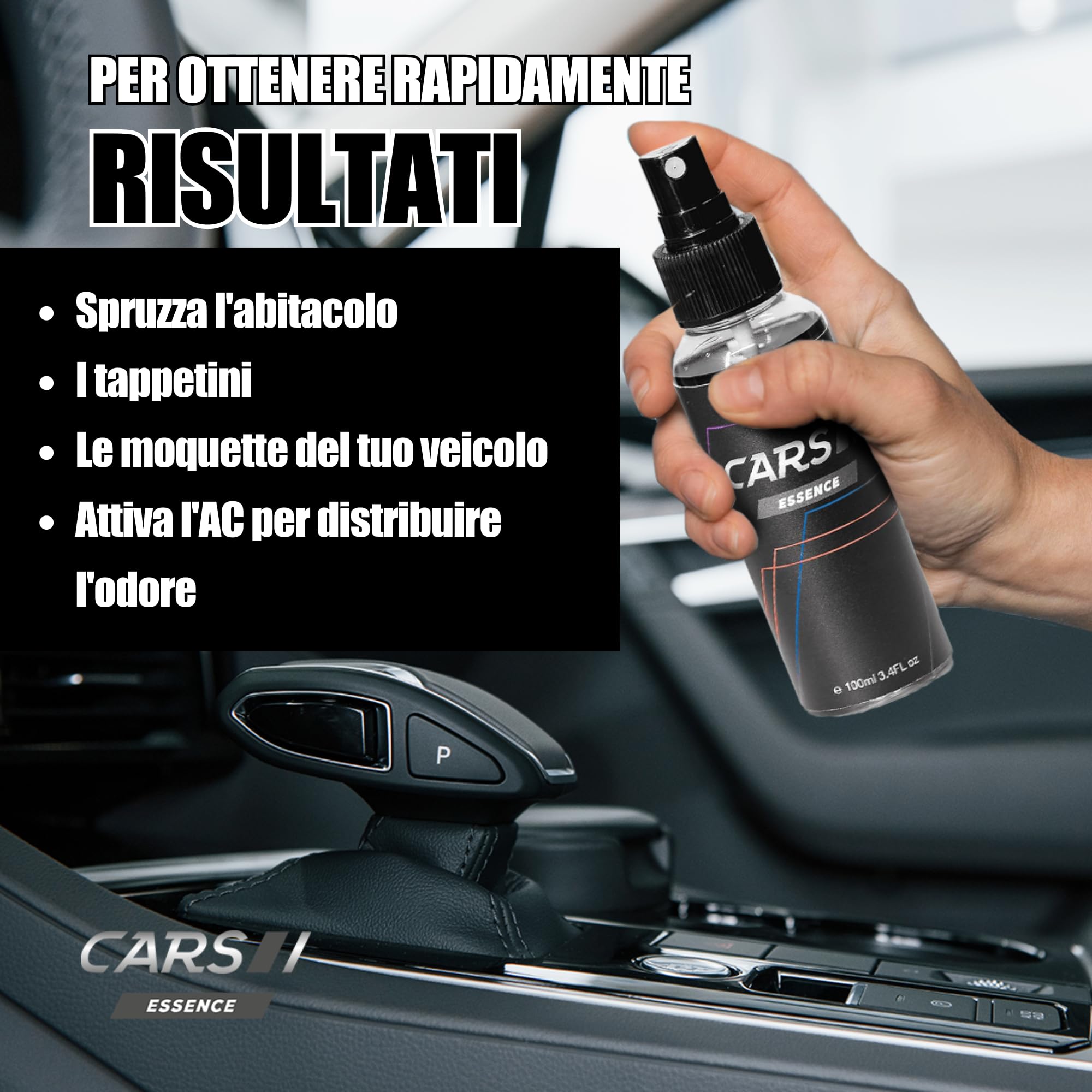 Deodorante per auto odore di nuovo 500 ml | Profumo per veicoli | La tua auto con odore di nuovo come il primo giorno | Deodorante per auto che neutralizza ed elimina gli odori