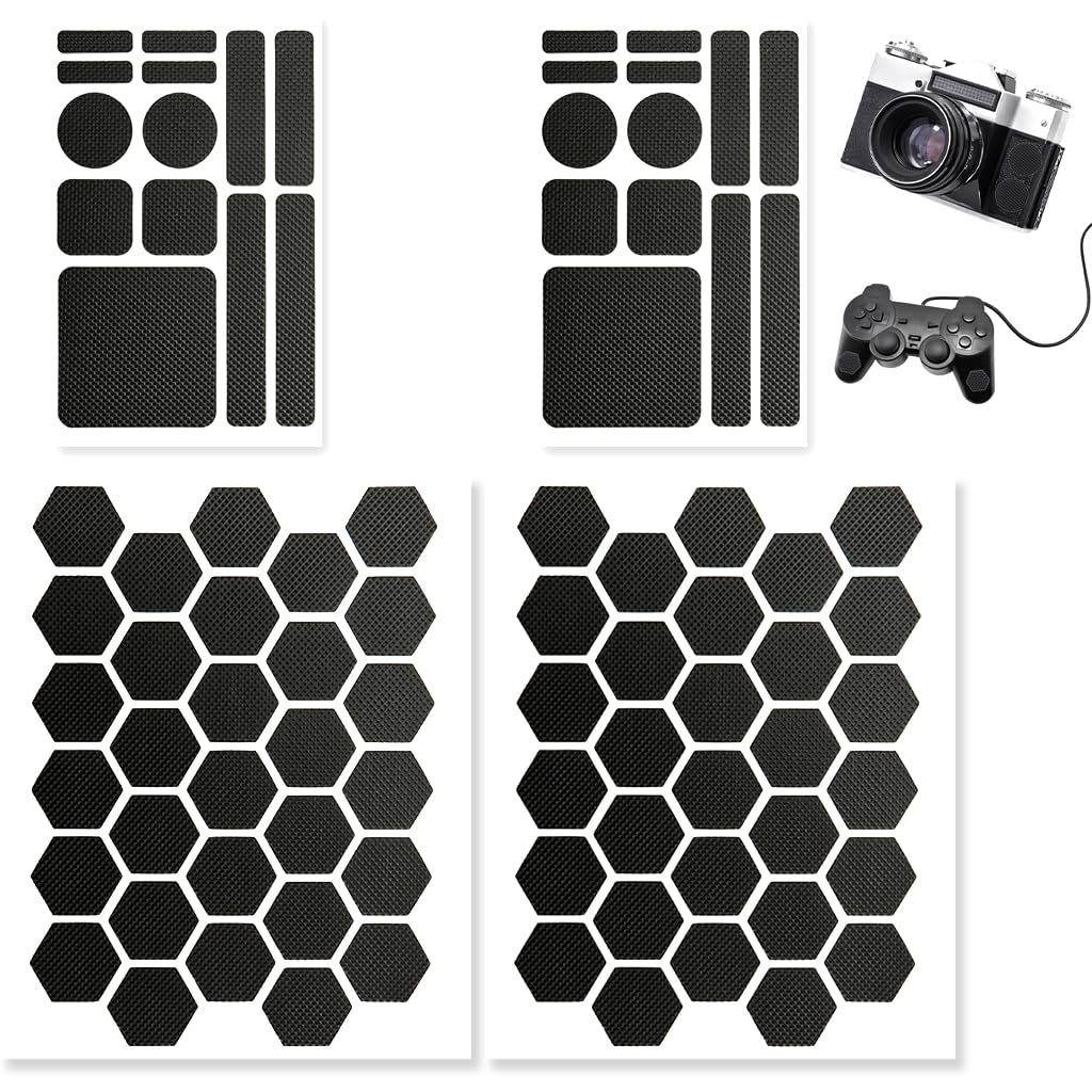 ZORBES® 4pcs Pre-Cut Grip Tape, Anti-Slip Cellphone Stickers-image-48
