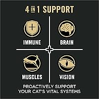 Vista 2 de Purina Pro Plan Wet Cat Food Vital Systems - Alimento para gatos en salsa húmeda 4 en 1 para inmune, cerebro, músculos y visión, (paquete de 24)