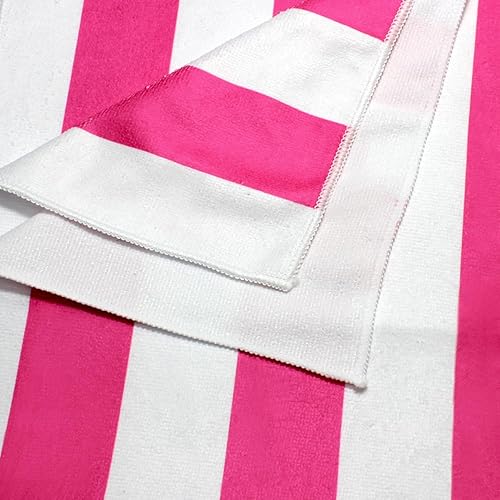 Miniatura 4 de Romantic Angels Toallas de playa de microfibra de gran tamaño, toalla de baño de secado rápido, toalla de baño absorbente a rayas, para viajes,