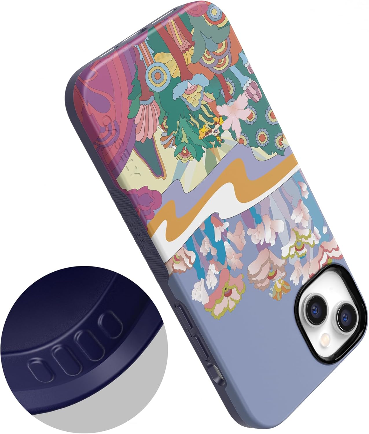 Casely iPhone 14 Case | Beneath the Waves | The Beatles Yellow Submarine | Bold Protective Design | Compatible with MagSafe