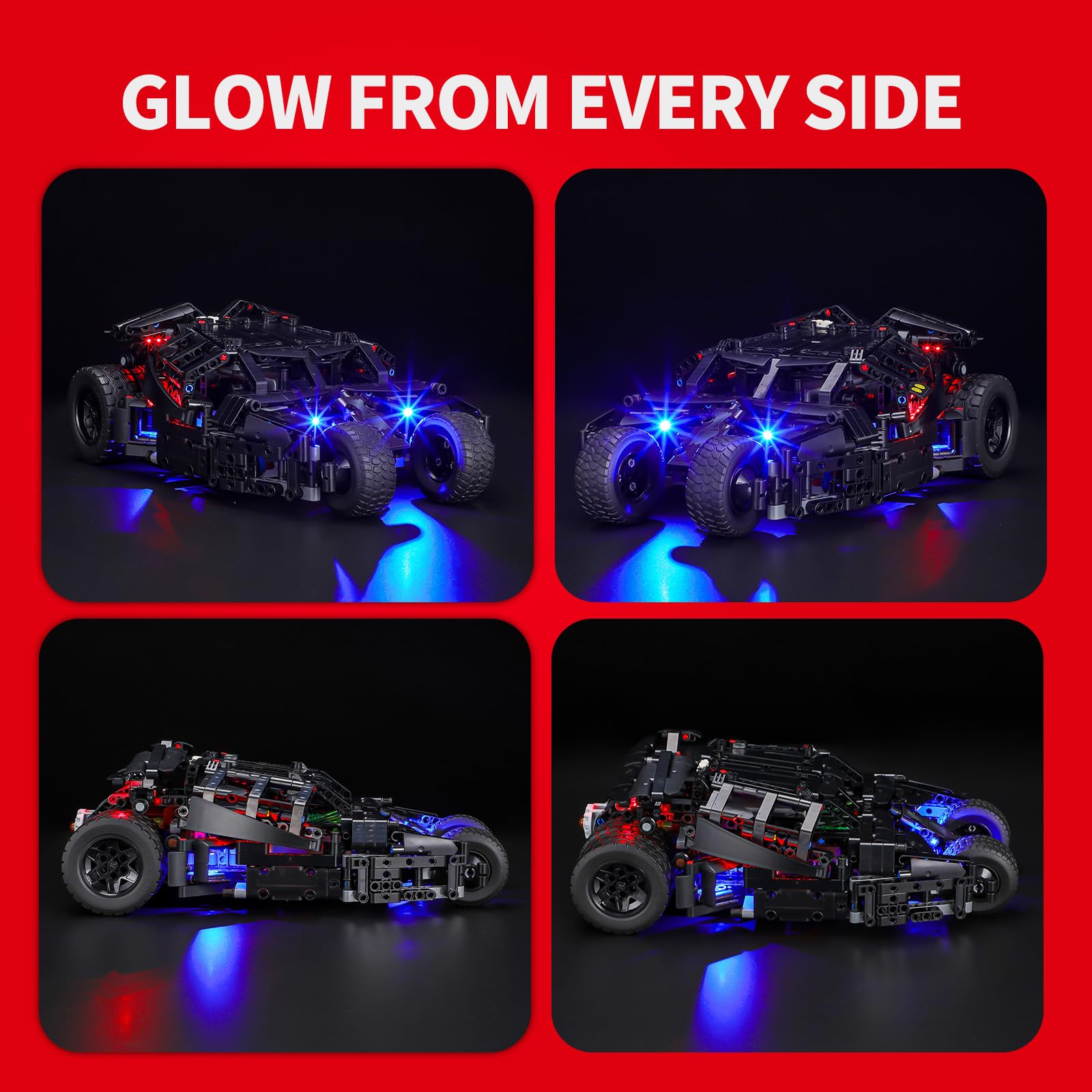 BRIKSMAX Zestaw oświetleniowy kompatybilny z LEGO Batmobile Tumbler 42239