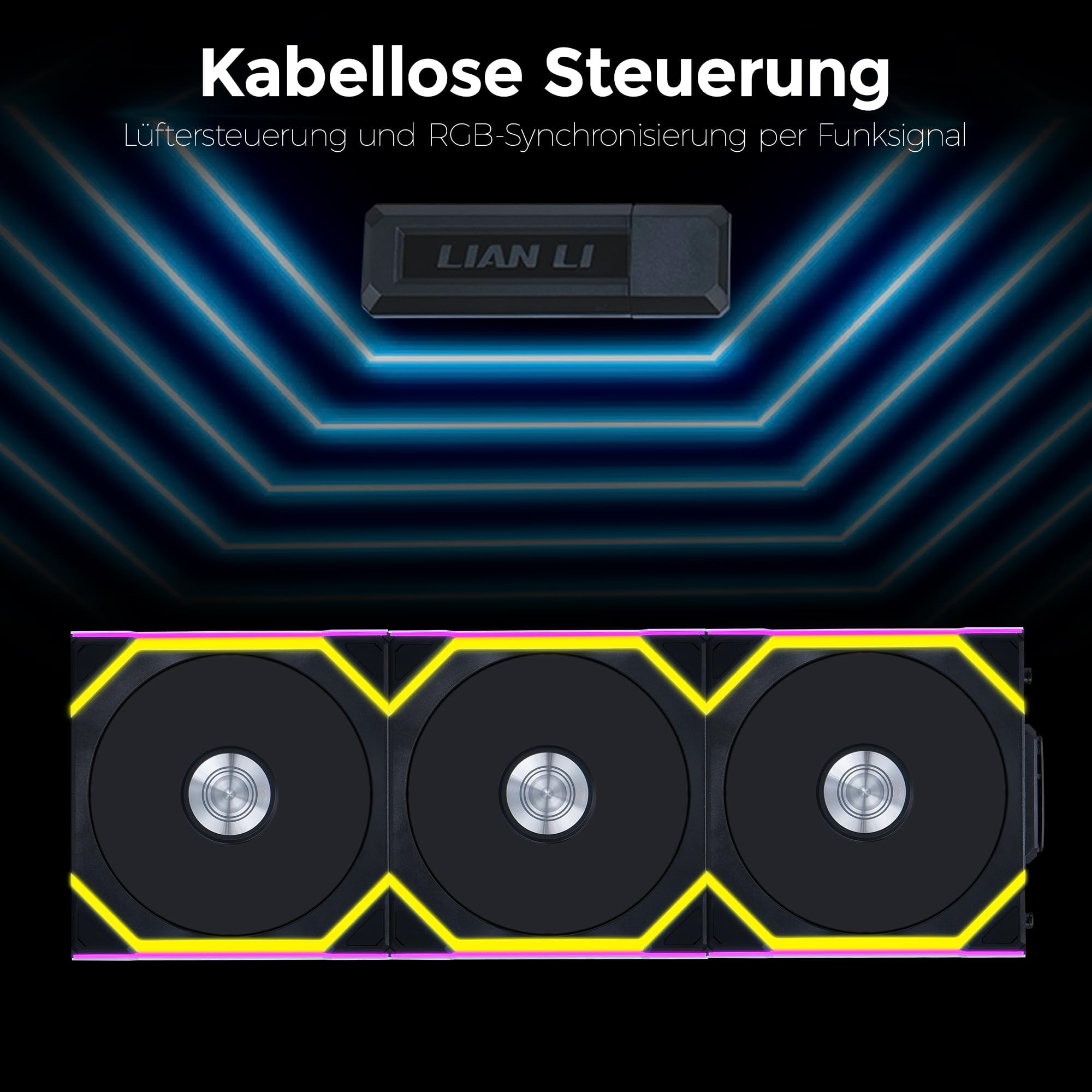 Amazon | LIANLI 120mm ARGBファン UNI FAN SL Wireless 120 BK Triple