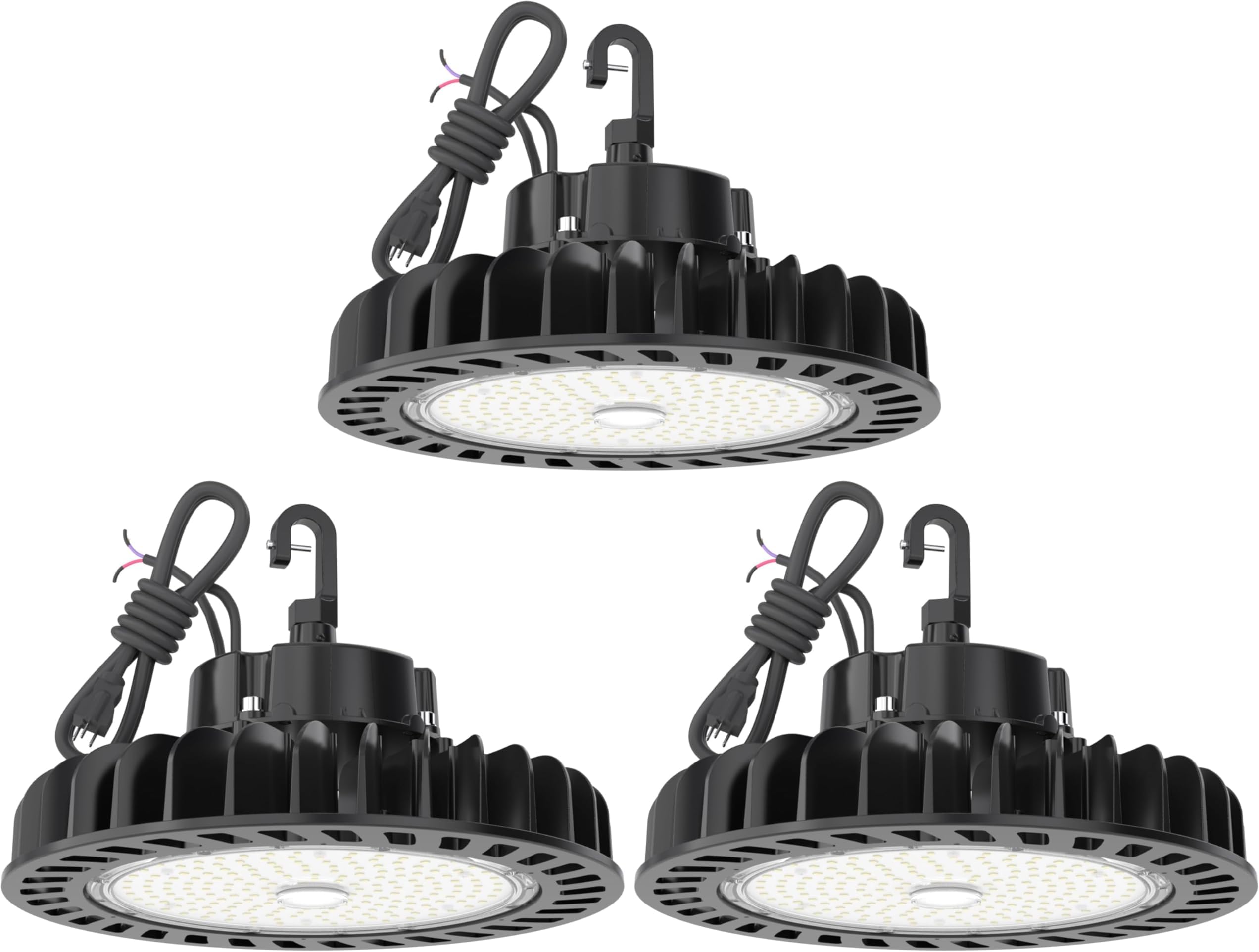 HYPERLITE UFO Led High Bay Light 150W 21,750lm 5000K 1-10V Dimmable High Bay Led Lights UL Listed US Hook 5' Cable Led High Bay Lights Alternative to 650W MH/HPS for Gym Factory Warehouse