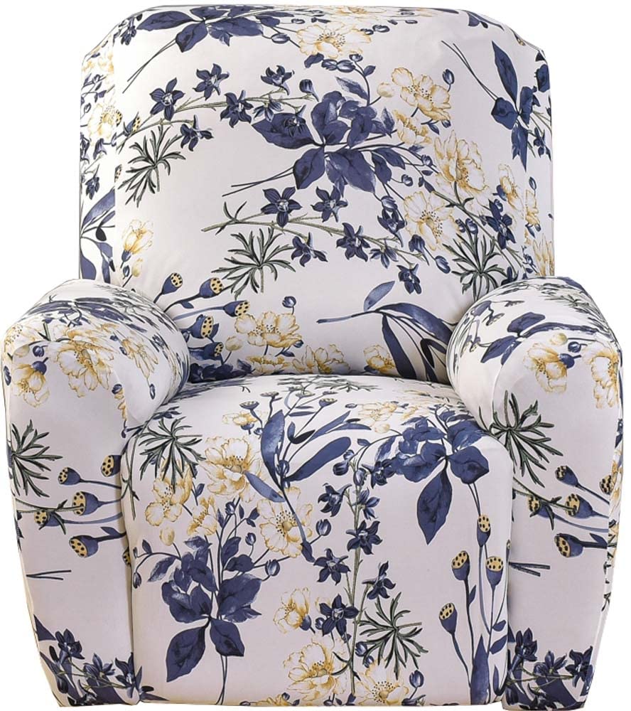 Copripoltrona Reclinabile Universale 4 Pezzi, Elasticizzato Con Tasche Laterali, Fodera Lavabile Per Poltrone Relax, Adatto A Animali Domestici (Color : #2)