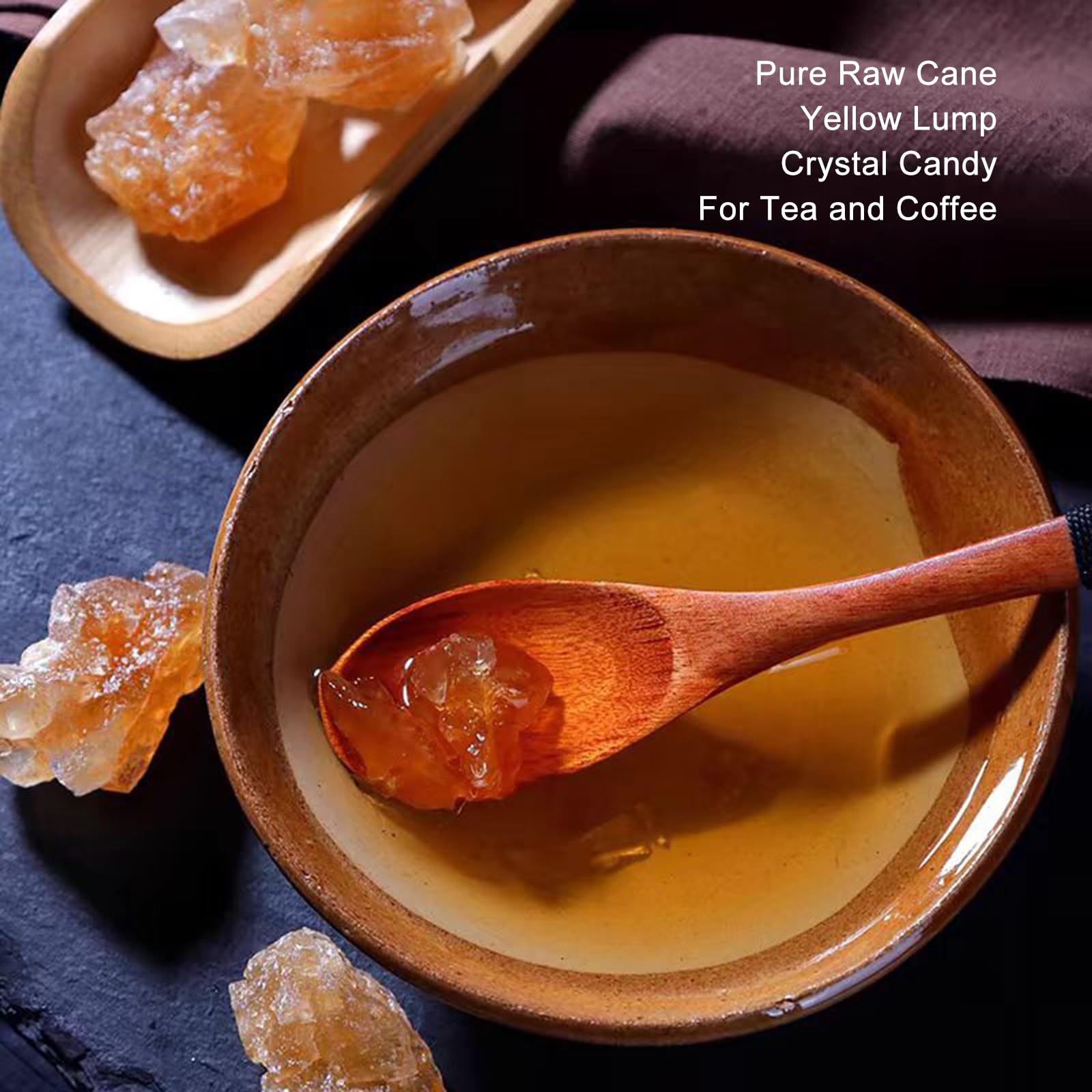 Yellow Rock Sugar,Sugar Cane Rock Candy Crystals,Rock Sugar for