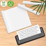 4 Rolls Thermal Printer Paper 8.5''x11'', US Letter Size Thermal Printing Paper Roll, Thermal Paper Compatible with Phomemo, POLONO, Gloryang, JADENS Portable Thermal Printers