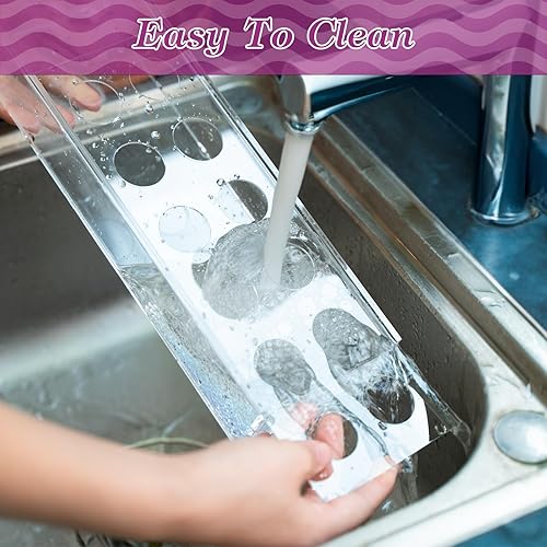 Miniatura 6 de Jarrón rectangular de acrílico transparente para centro de mesa, 12 pulgadas de largo, moderno diseño floral para interiores, hogar, boda, comedor,