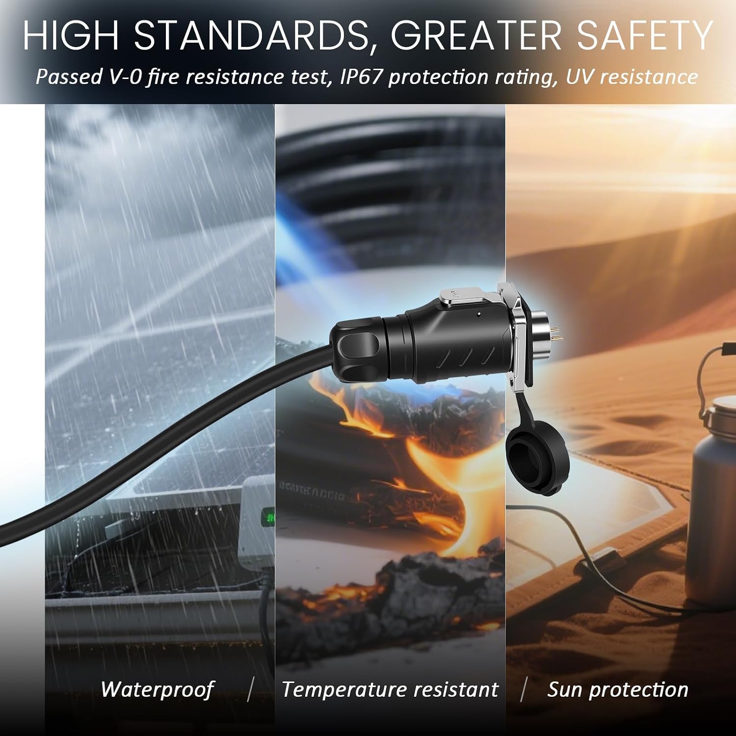 LP12 3 Pin Waterproof Connector, Lightweight Engineering Plastic Housing, Ideal for Portable Measuring Instruments​ image 5