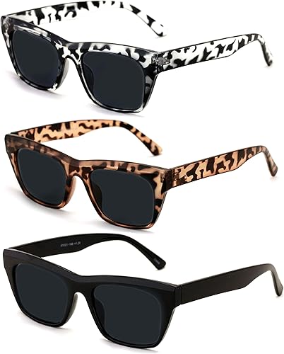 Miniatura 2 de Vision World - 3 pares de lentes de sol de lectura para mujer, totalmente ampliados (no bifocales)