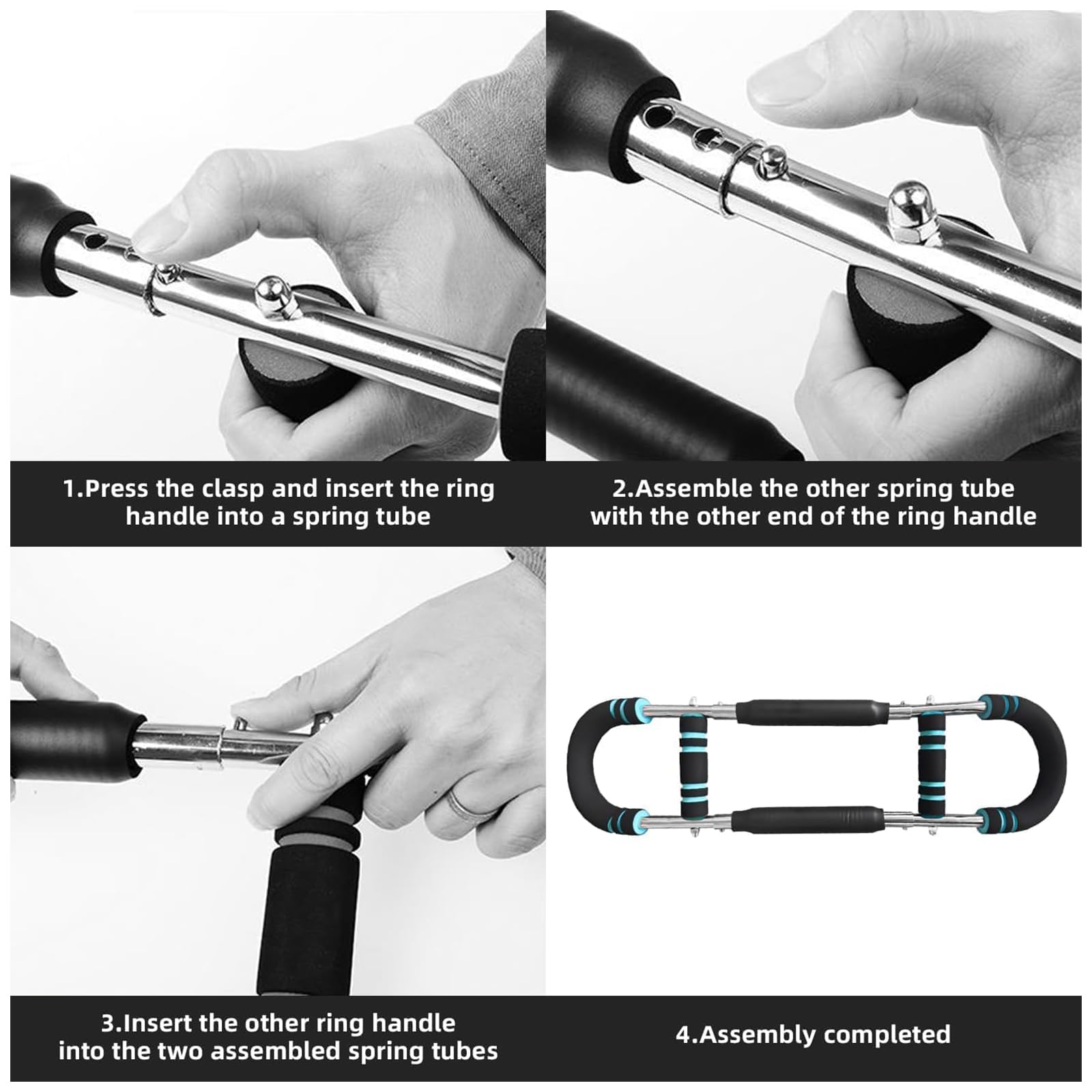 Twister Arm Trainer – Verstellbarer U-förmiger Arm- & Brusttrainer mit 3-Stufen-Widerstand 20/30/40kg – Handgelenk- & Oberkörpertrainer für Zuhause, trainiert Arme, Brust, Rücken & Bauch