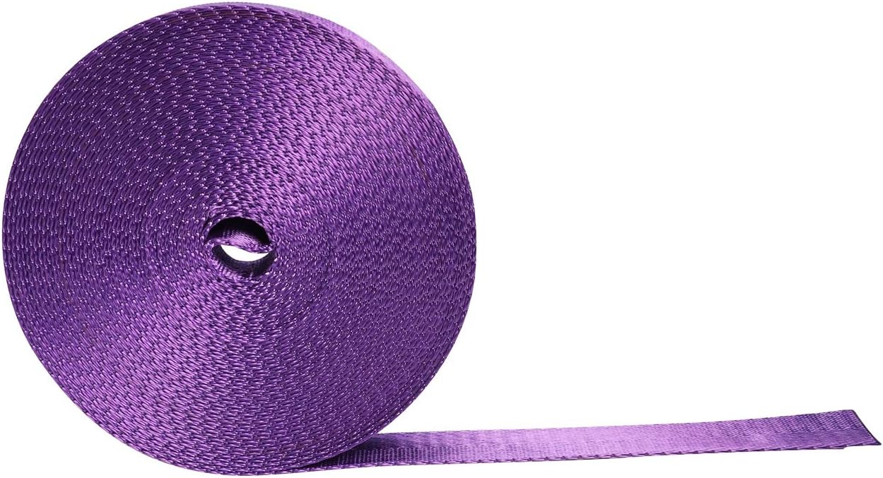 Devobunch 1 Inch Nylon Webbing Strap, Heavy Duty Nylon 10|25 Yard Webbing Roll, Durable Nylon Strapping for Indoor or Outdoor Gear, DIY Crafting, Repairing, 15 Vibrant Colors