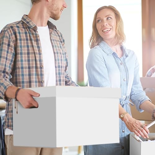 Miniatura 6 de Geyoga Rollo de cartón corrugado de una sola cara con flauta B, rollo corrugado para embalaje, almacenamiento, manualidades (9 x 197 pulgadas,